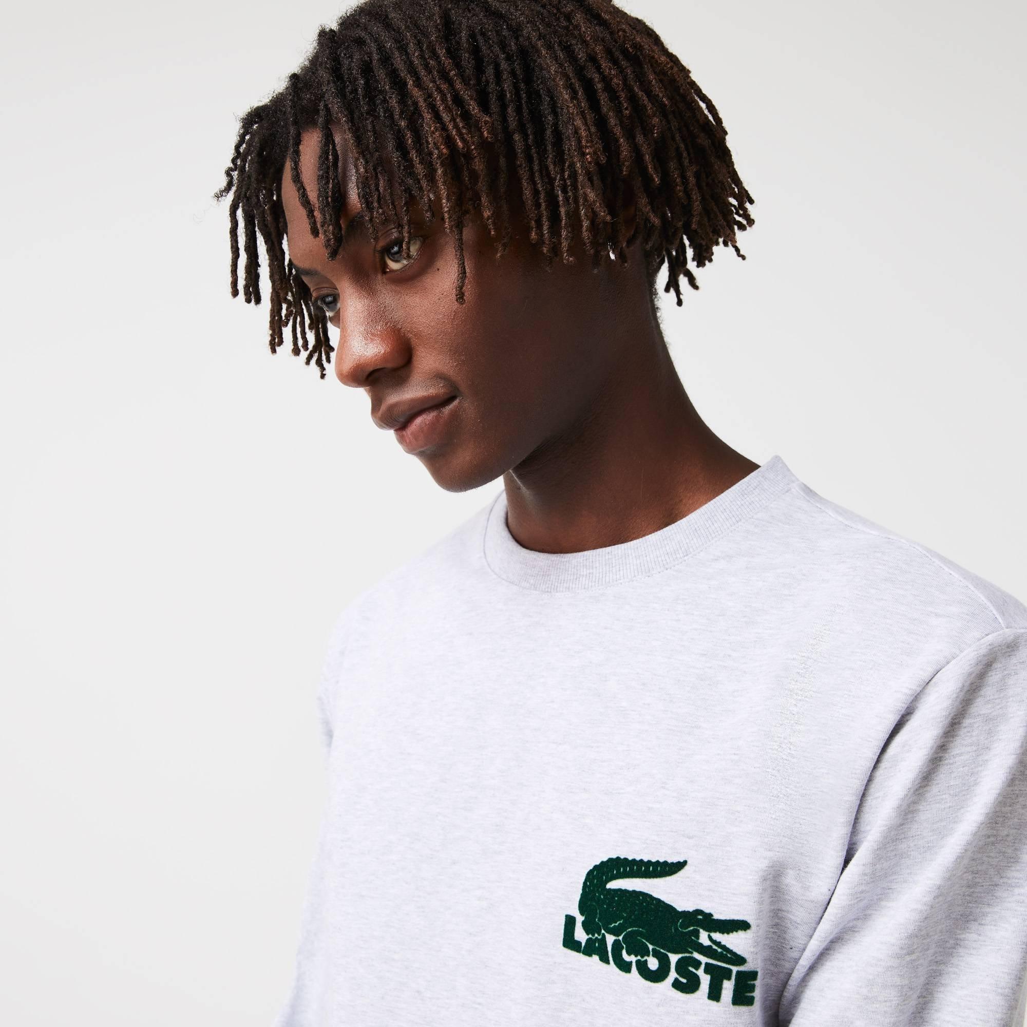 Grijs Y9K - Lacoste - Lacoste Crew Sweater Mens - 4