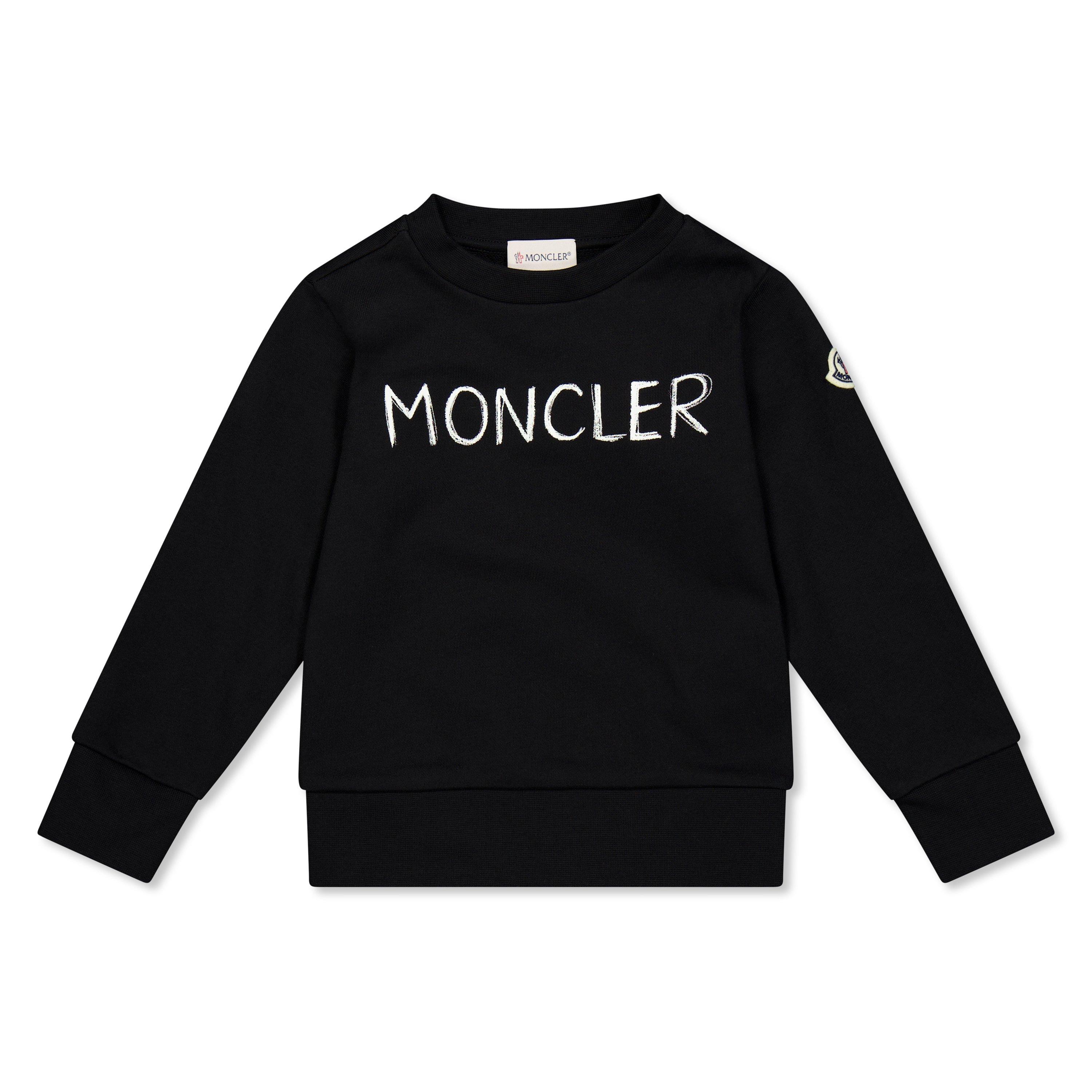Moncler Scribble Logo Crewneck Juniors