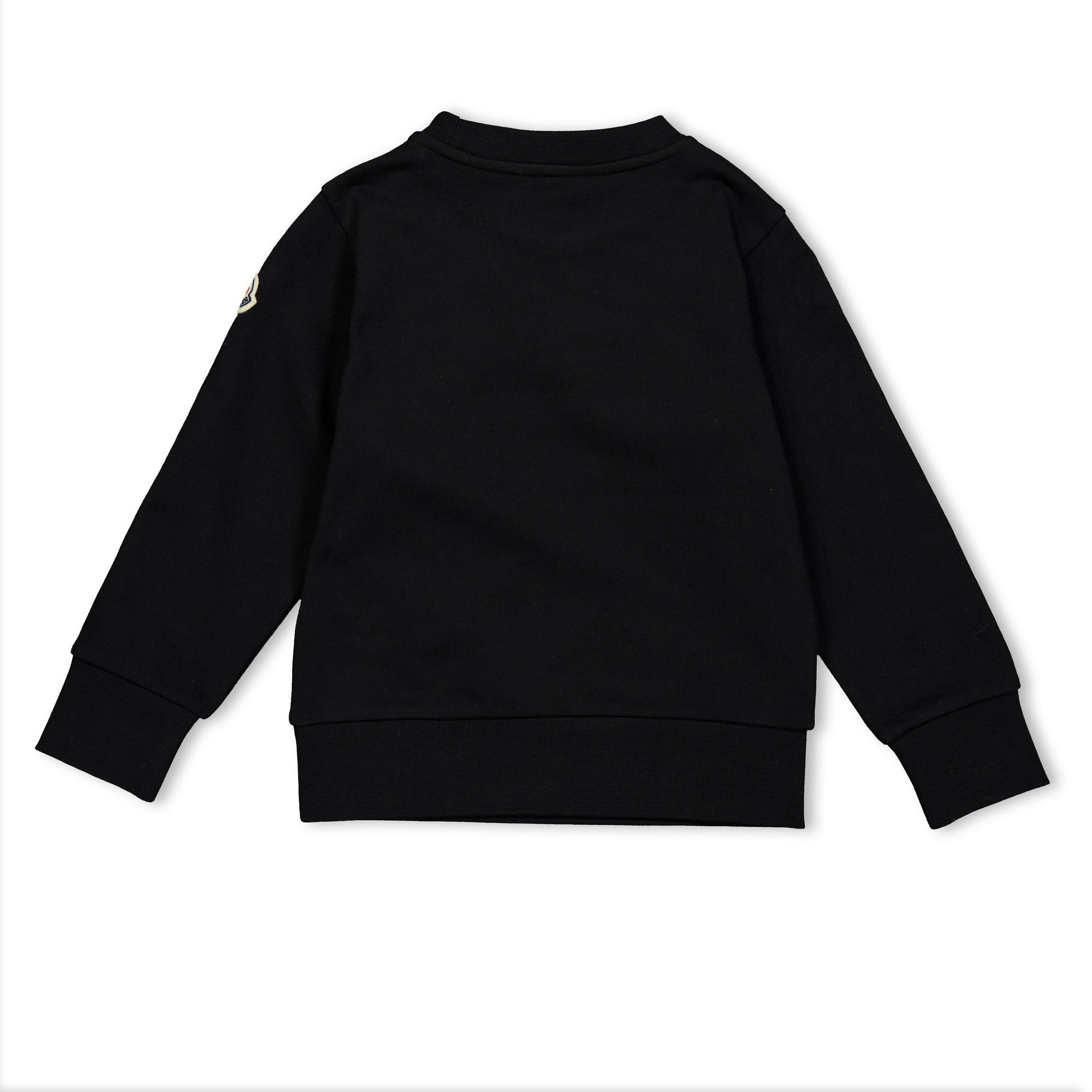 Black 999 - Moncler - Scribble Logo Crewneck Juniors - 2