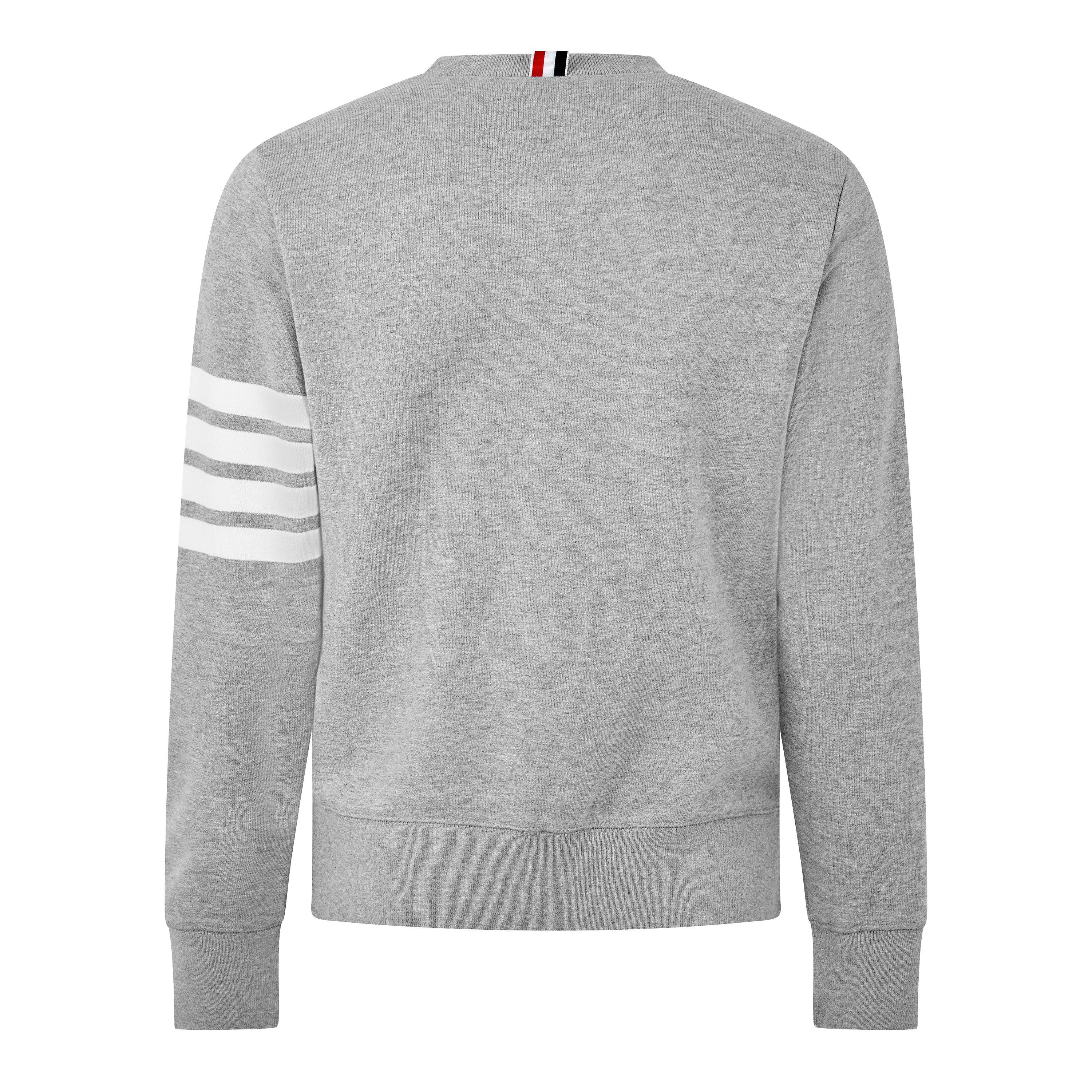 Lt Grey/Md Grey - Thom Browne - TB 4 Bar Crew Sn72 - 2