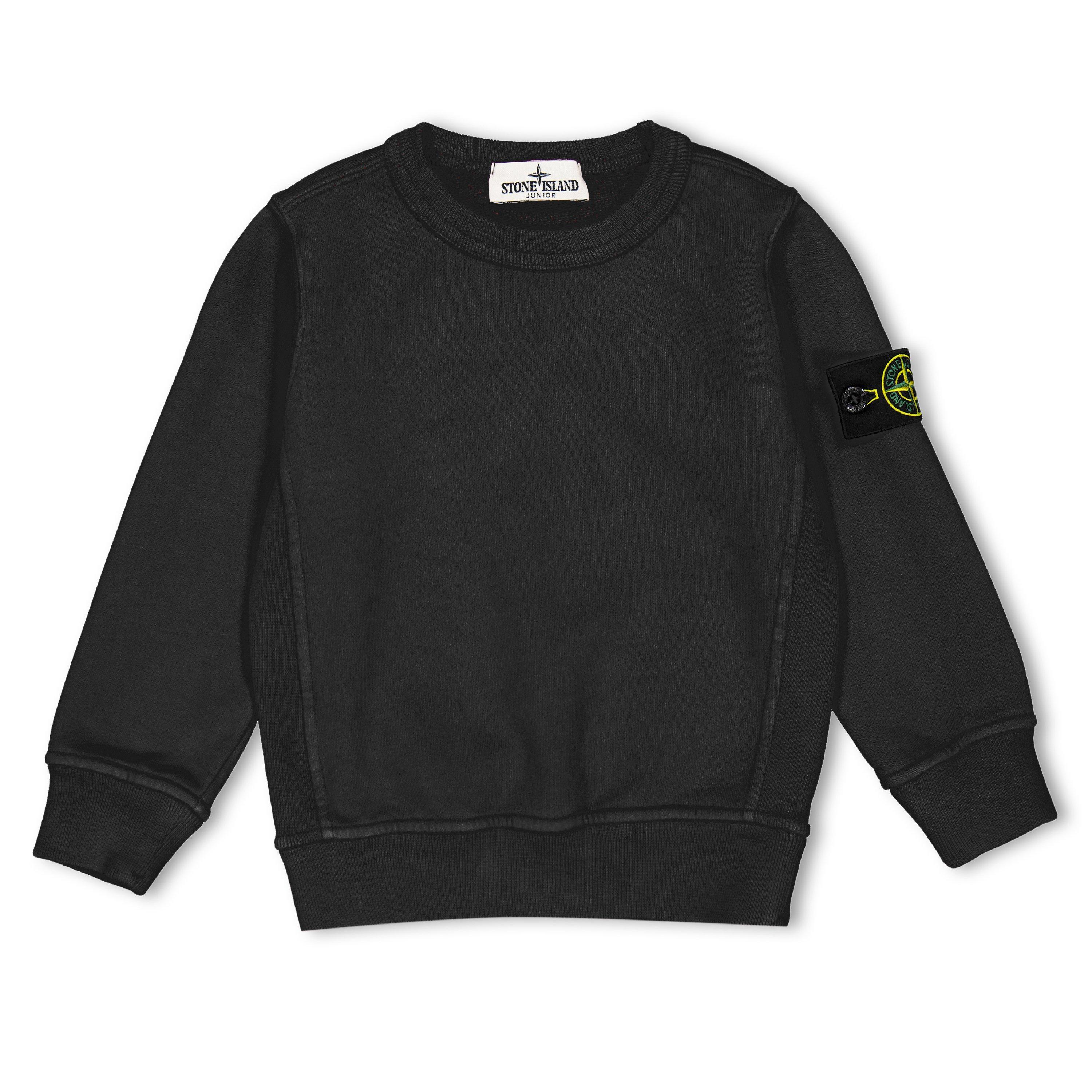 Stone Island Stone Badge Crew HW Jn64 - Black V0029 - 12 Years