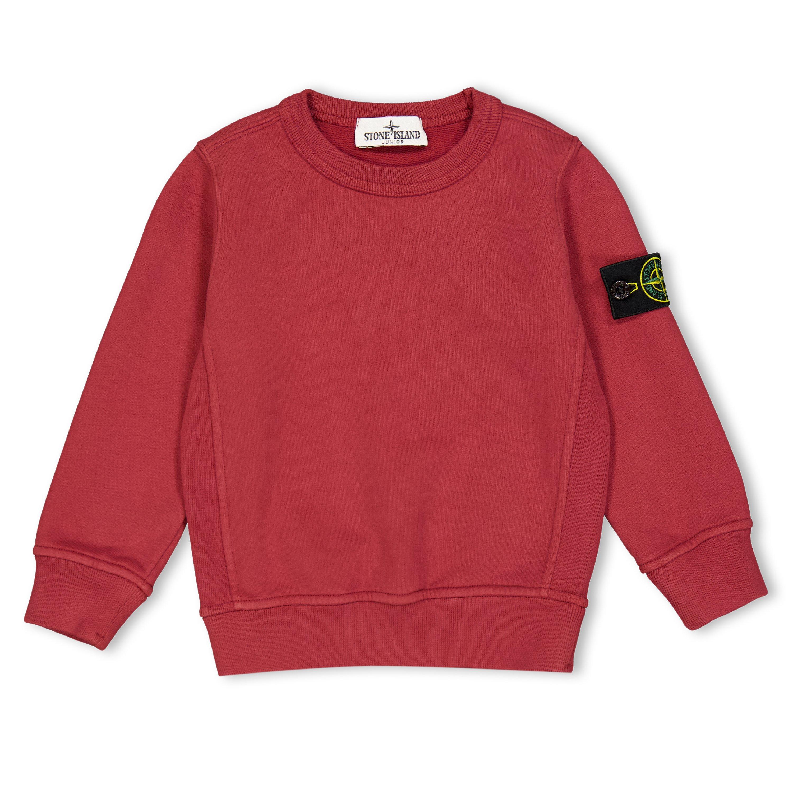 Stone Island Stone Badge Crew HW Jn64 - Cherry V0014 - 10 Years