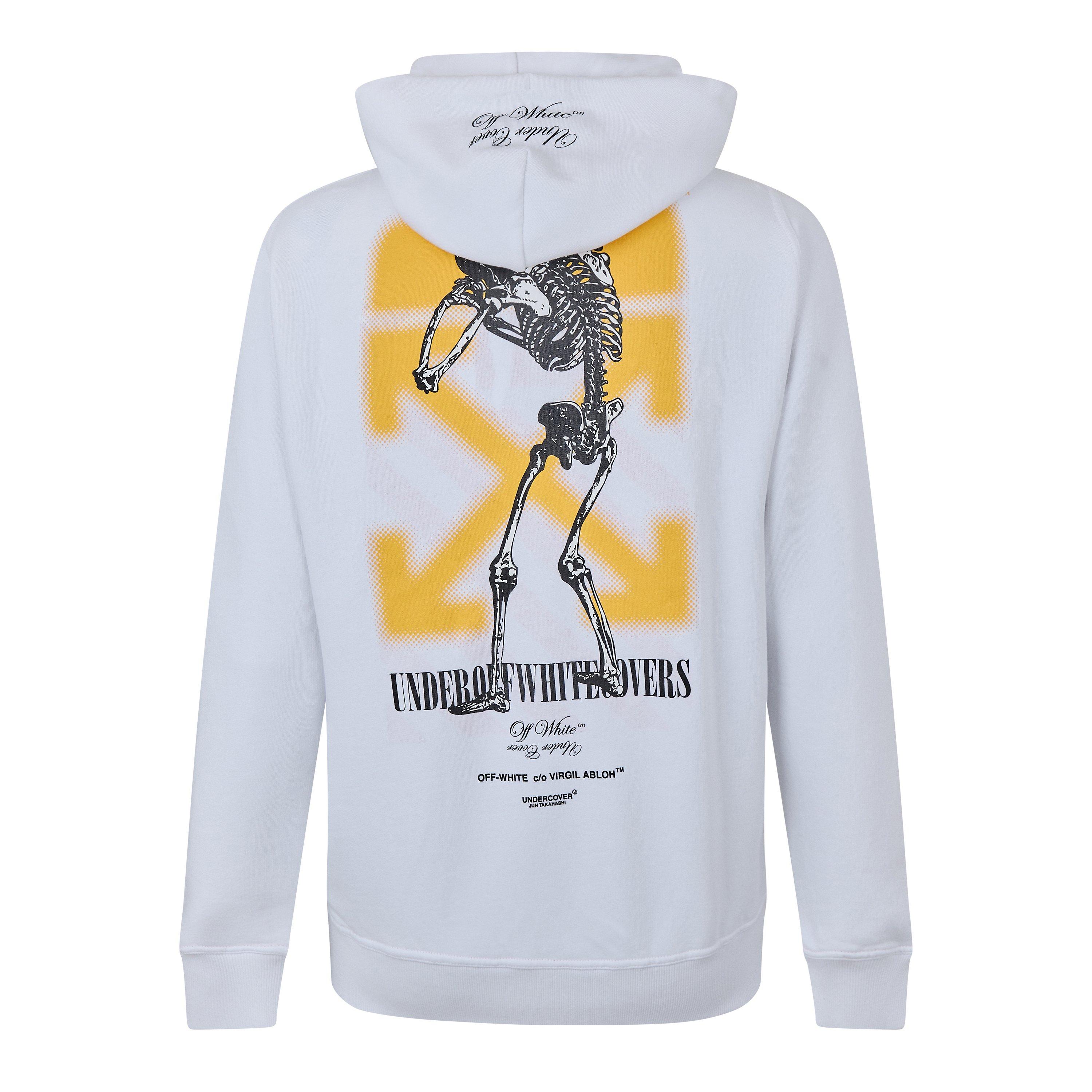 Off White | Men's Skeleton Zipped Hoodie, Undercover Design | Crew