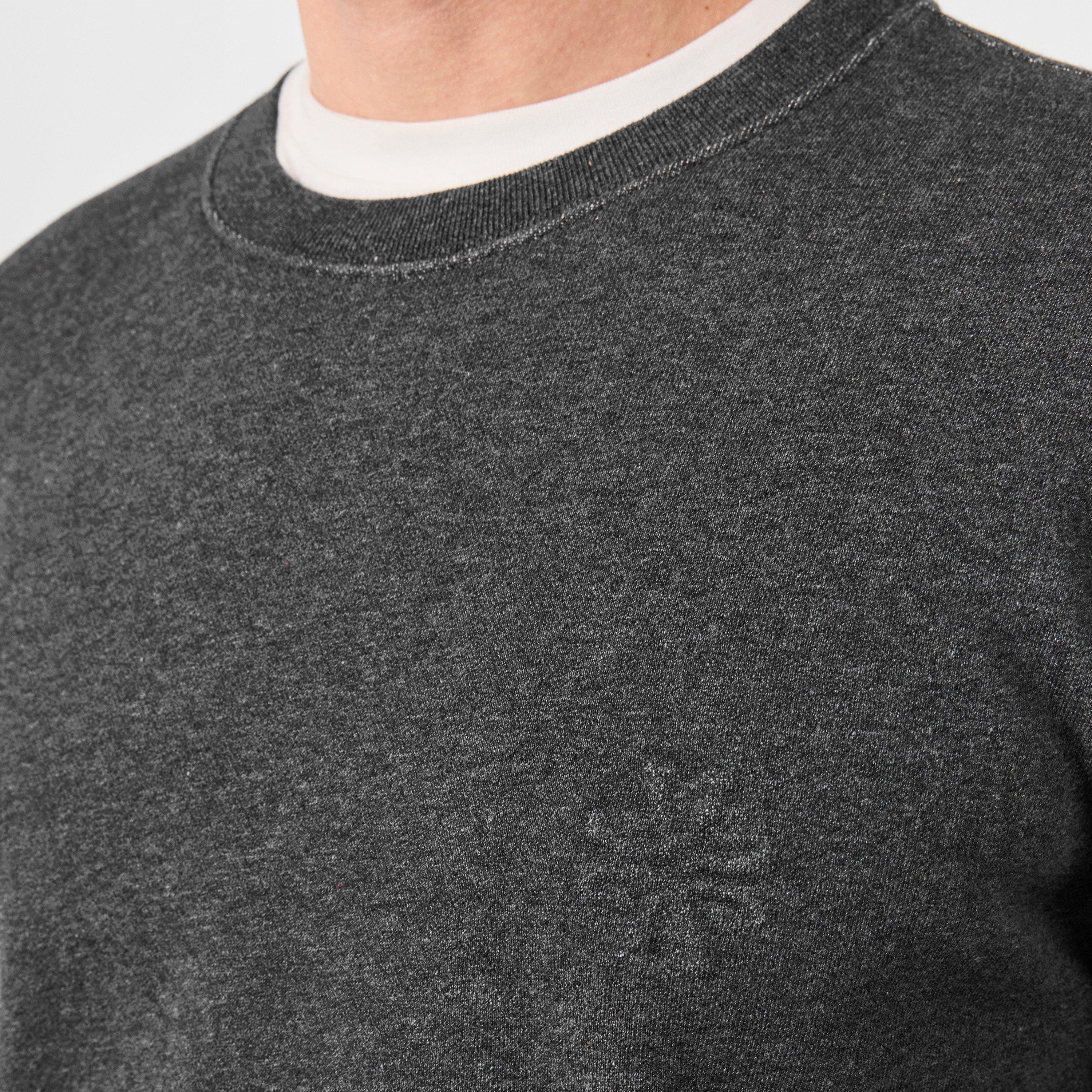 Grey Melange - Jacob Cohen - Men's Crew-Neck Pullover Sweatshirt - 5