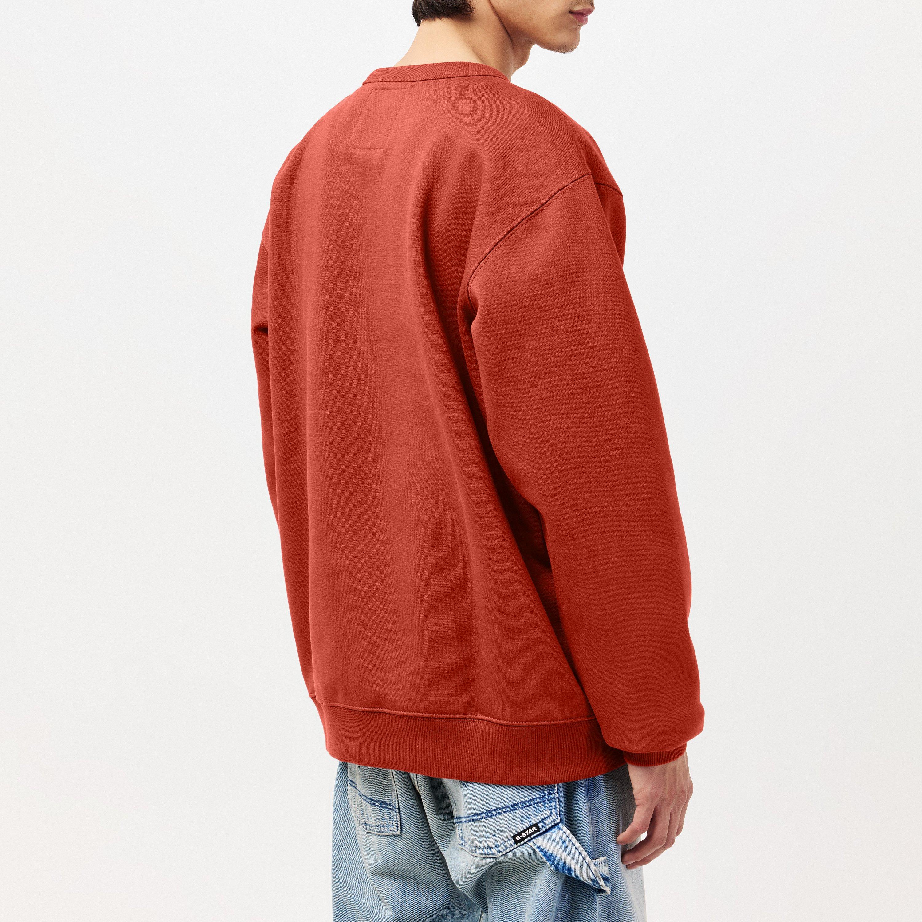 Roestig Rood - G Star - Men's Gstar Old Skool Crew Sweatshirt - 4