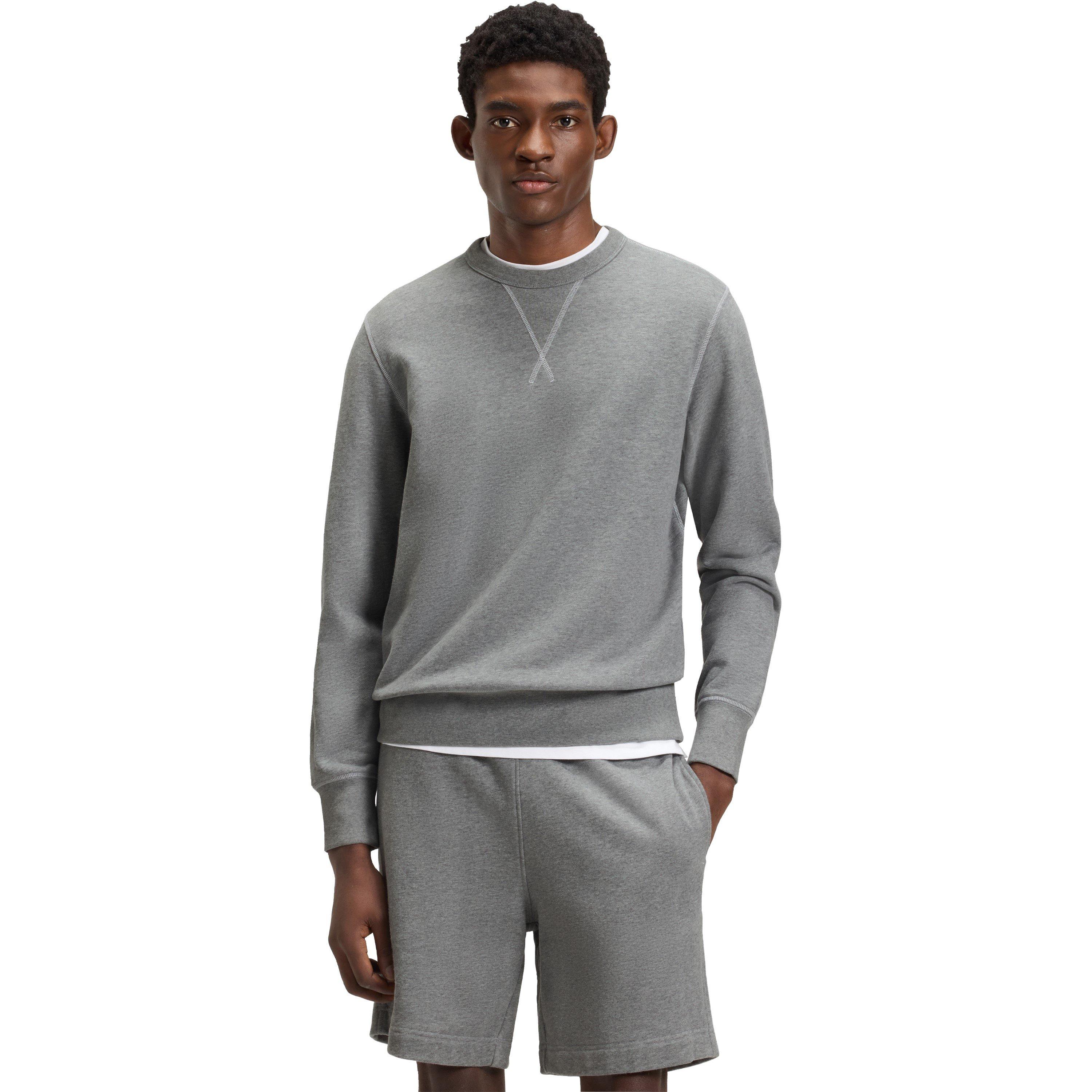 Silver 045 - Boss - Men's Double Breasted Sharpe Sweatshirt, All-Day Comfort - 2