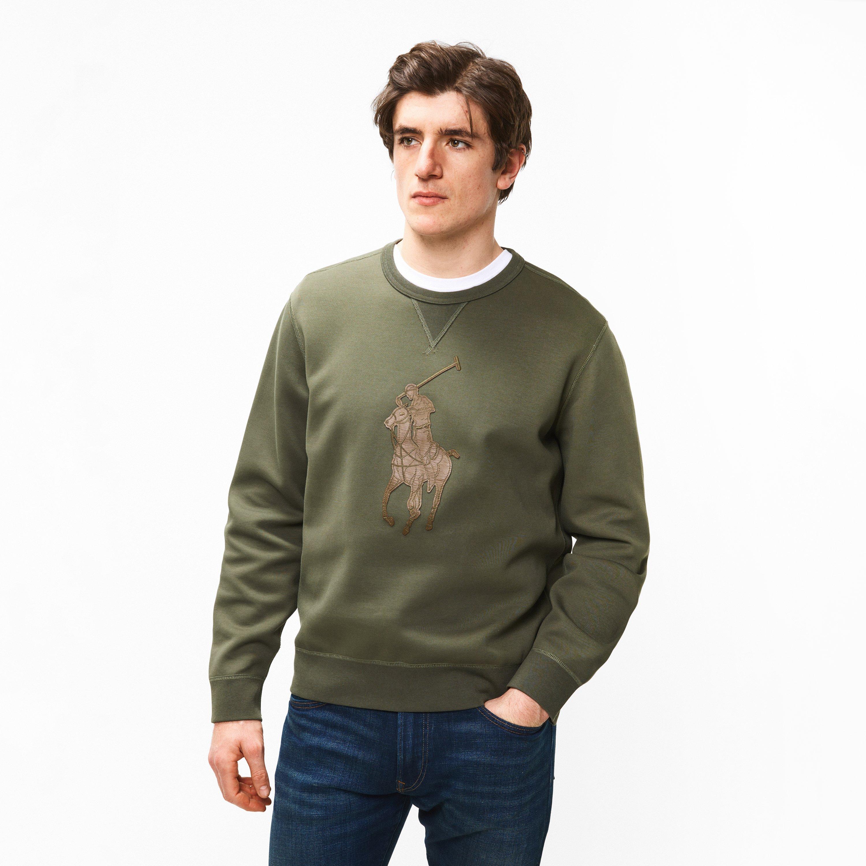 Thermal Green - Ralph Lauren - Men's Knitted Crew Sweatshirt - 3