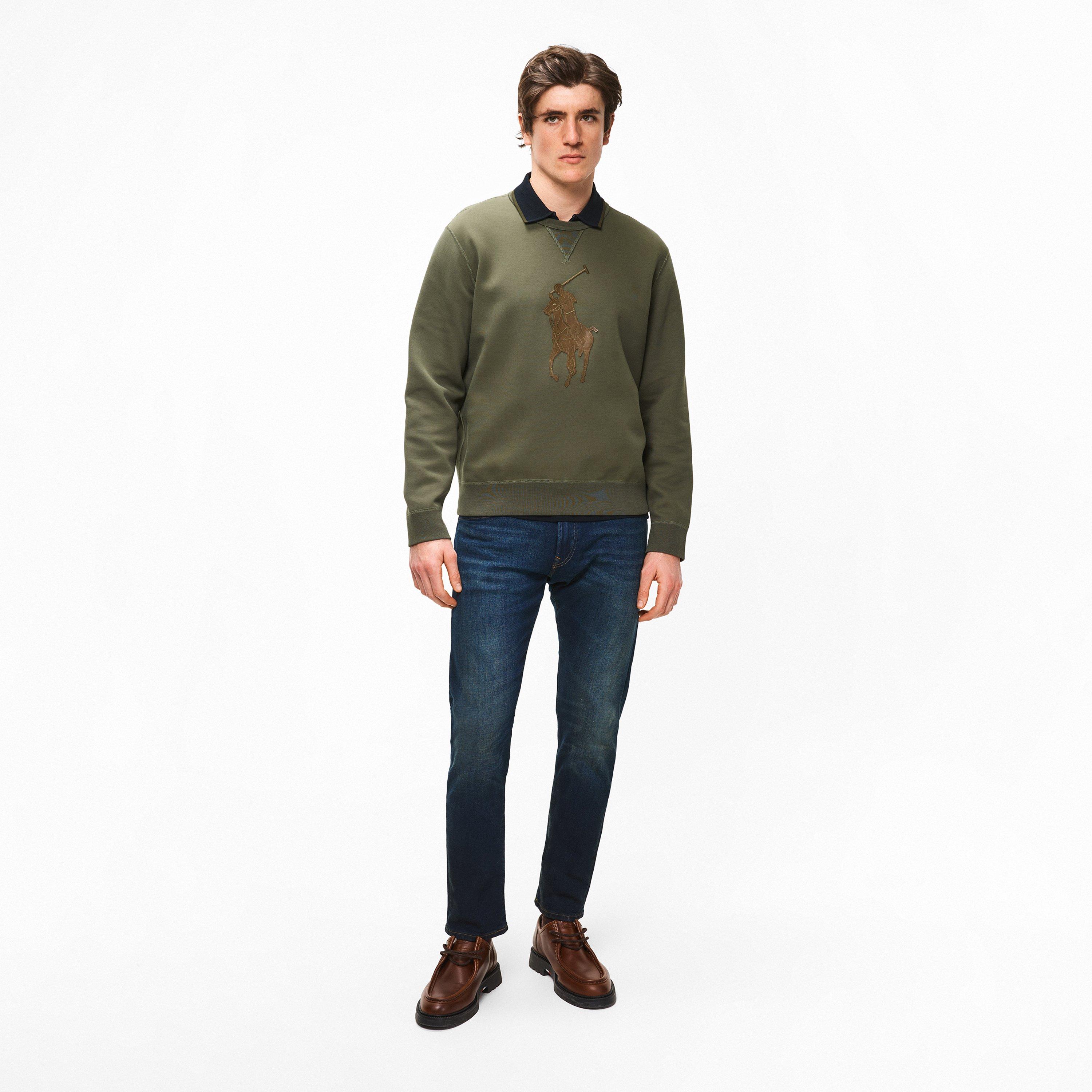 Thermal Green - Ralph Lauren - Men's Knitted Crew Sweatshirt - 5