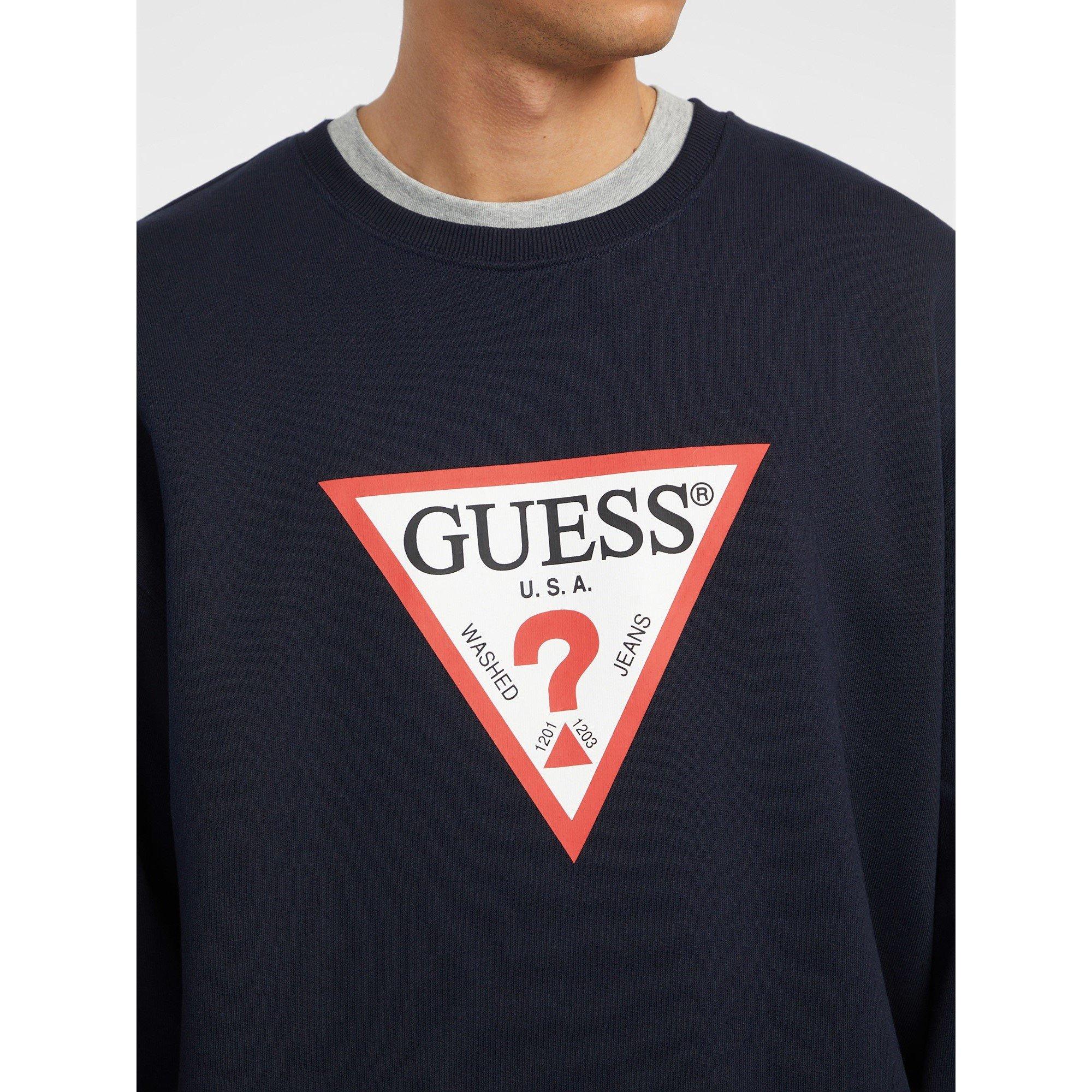 Ocean A71W - Guess - Guess Jeans Oversized Iconic Sweatshirt - 4
