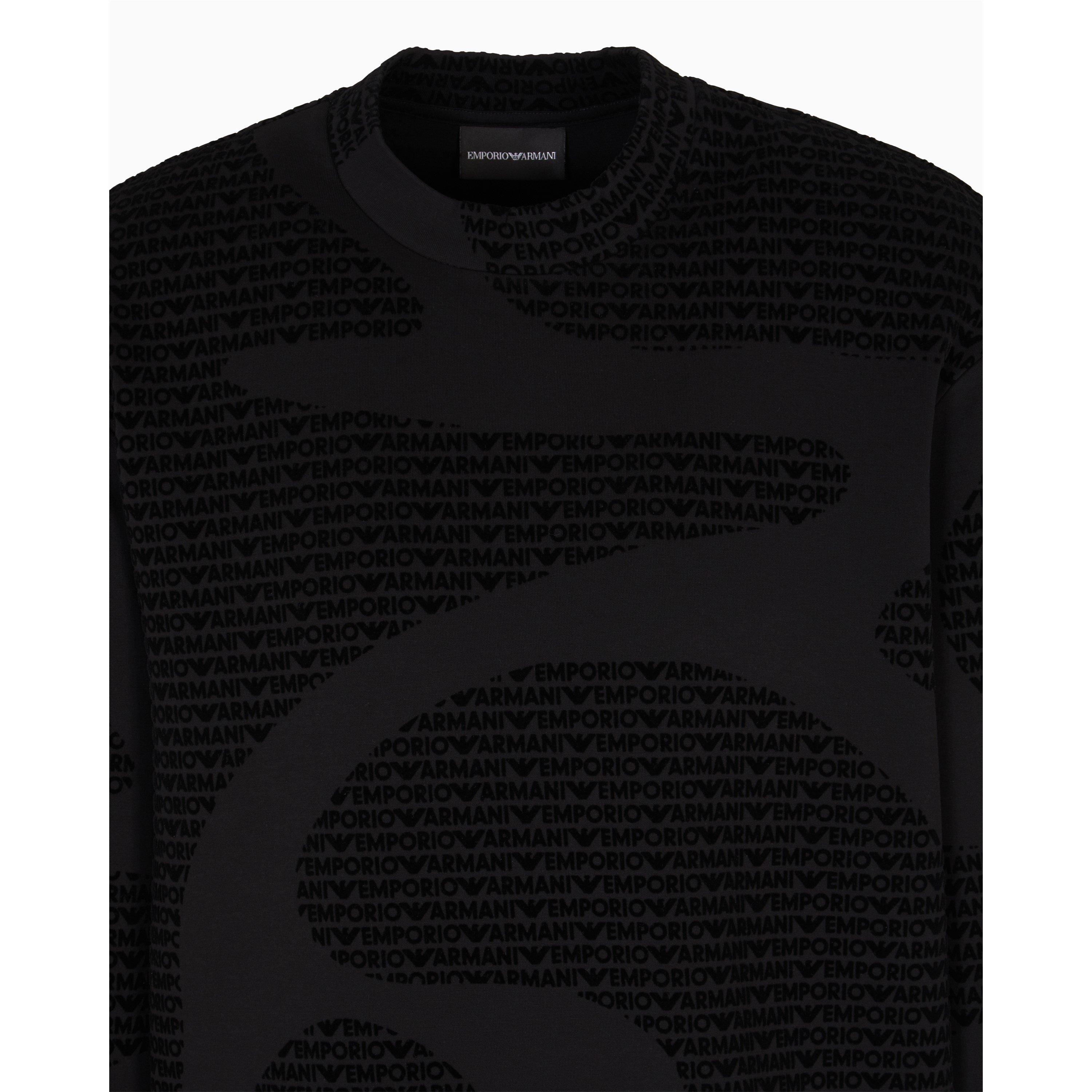 Black FC242 - Emporio Armani - Men's Crew Sweatshirt - 2