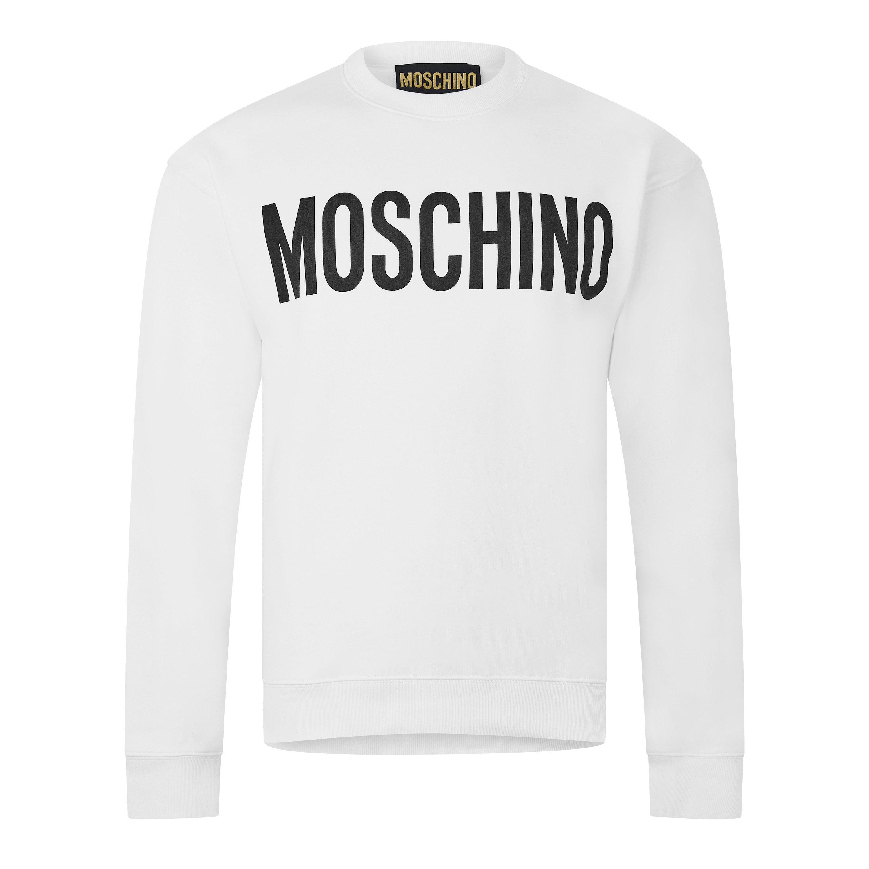 White - Moschino - Logo Sweatshirt - 5
