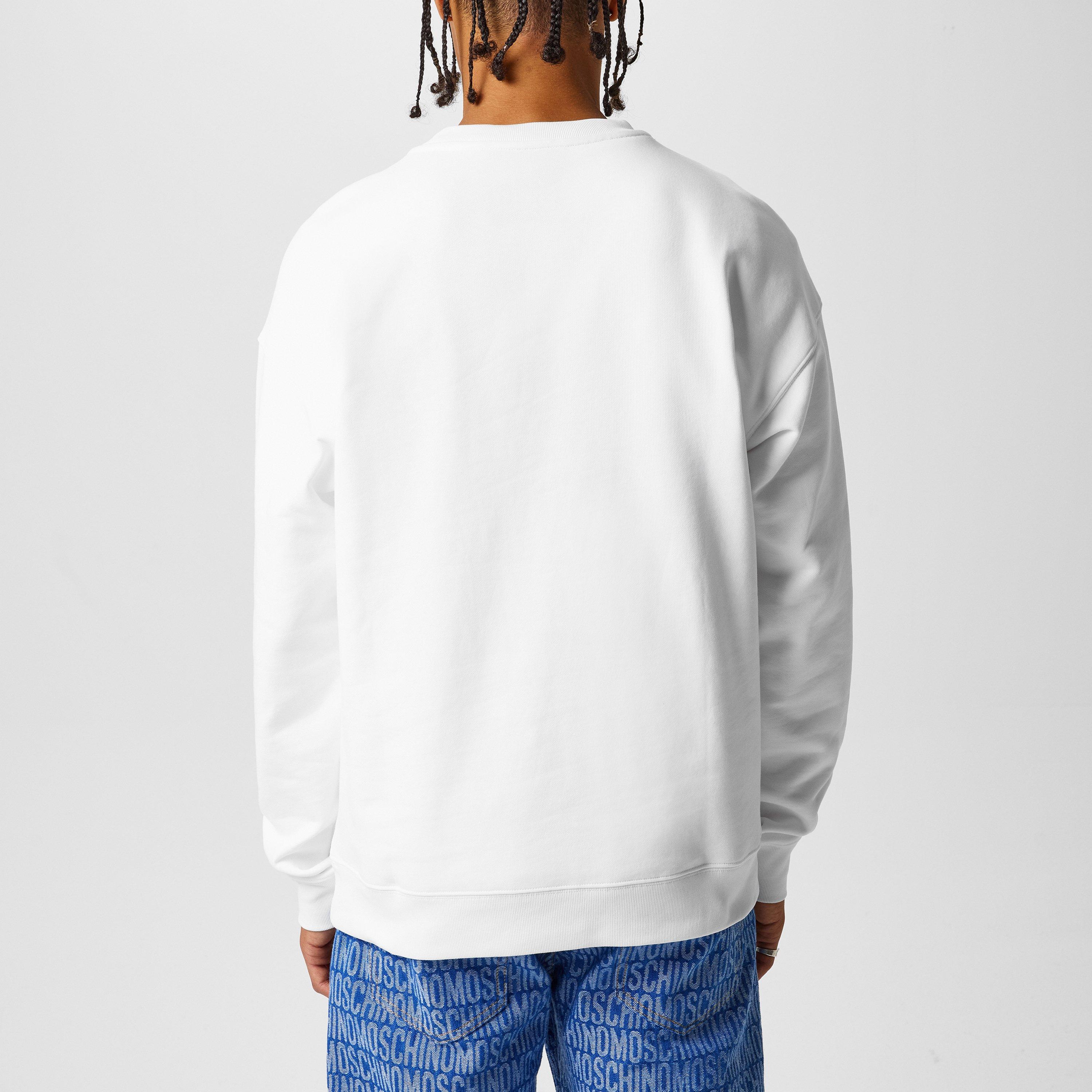 White - Moschino - Logo Sweatshirt - 3