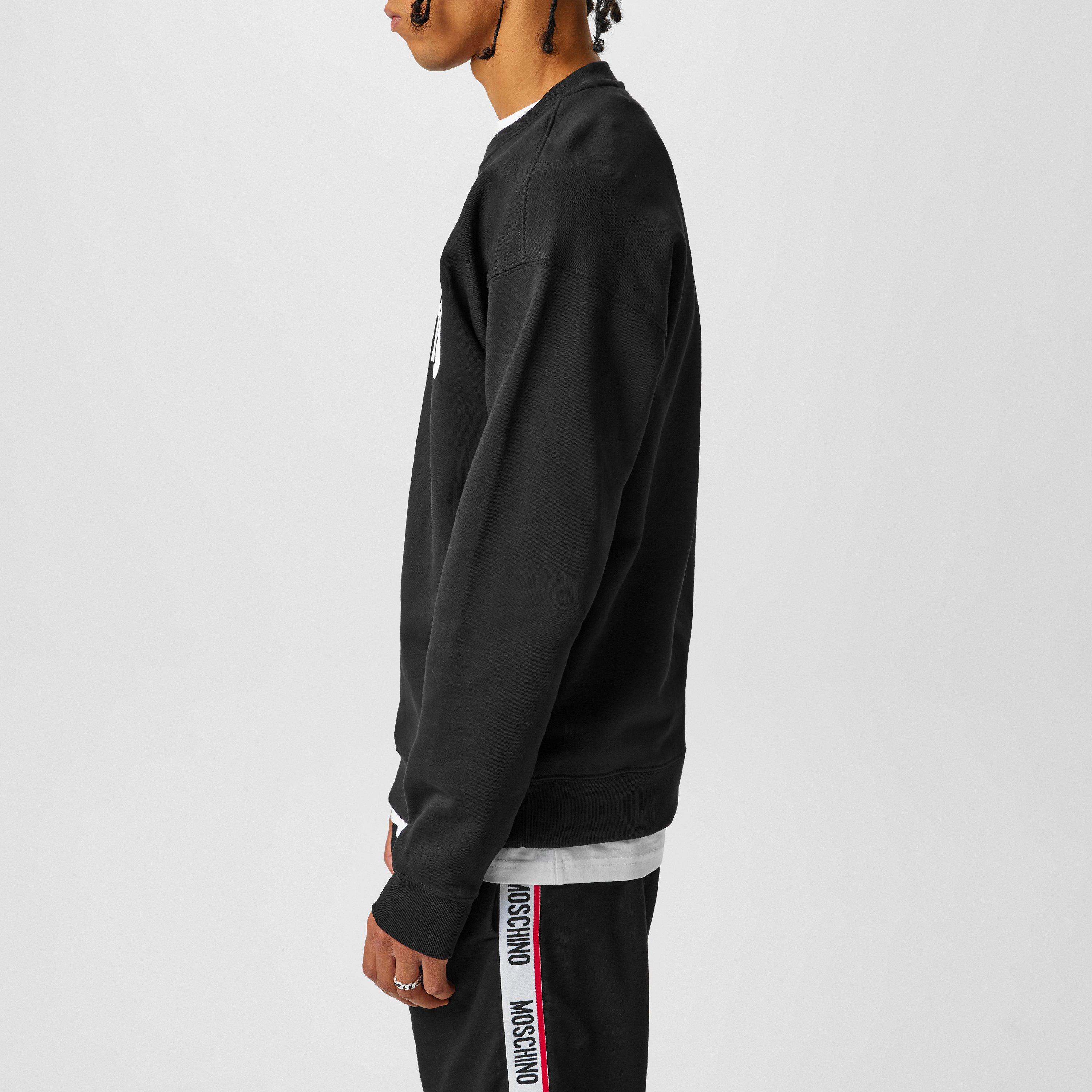 Black - Moschino - Logo Sweatshirt - 2