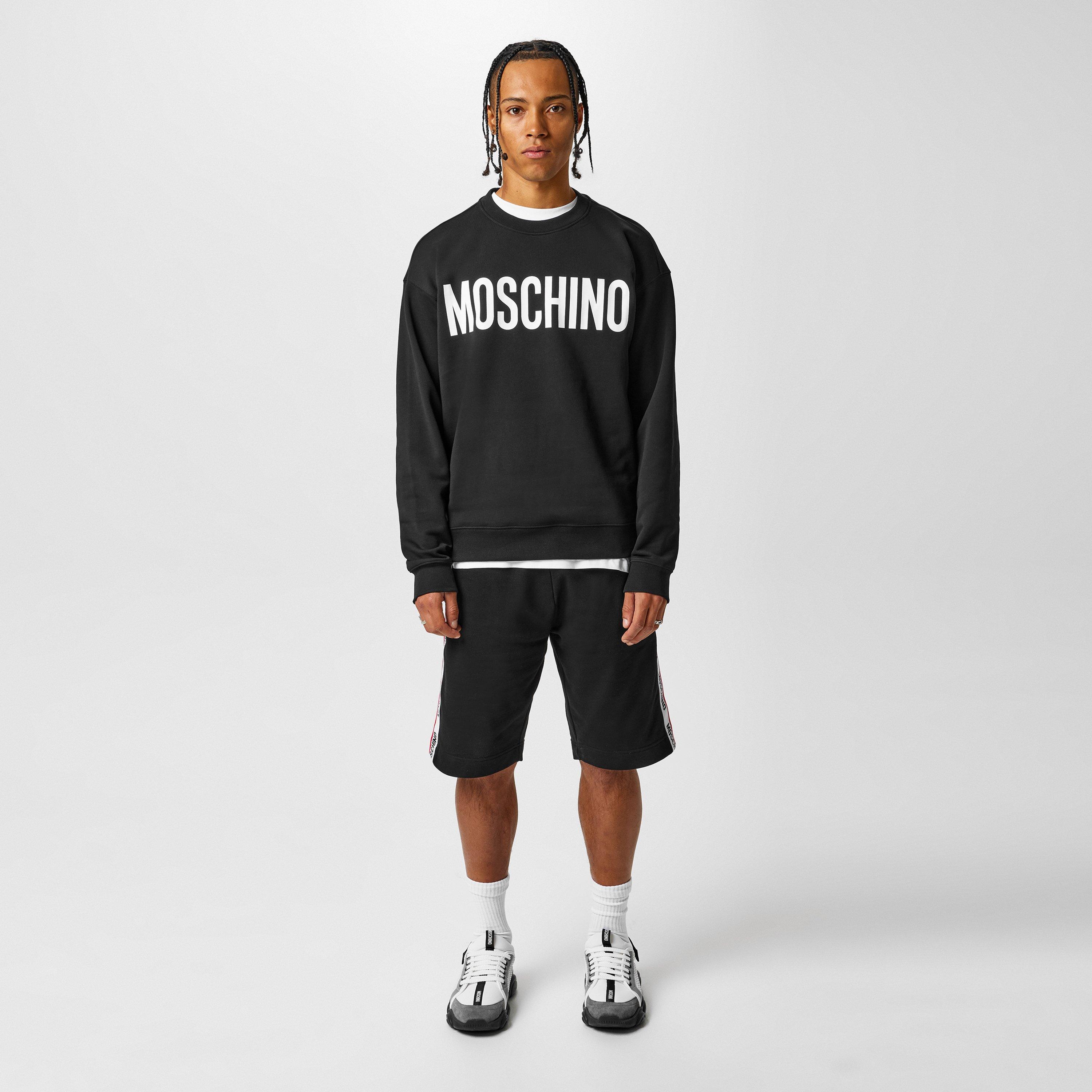 Black - Moschino - Logo Sweatshirt - 4