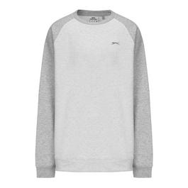 Slazenger Fleece Contrast Crew Sweatshirt Men