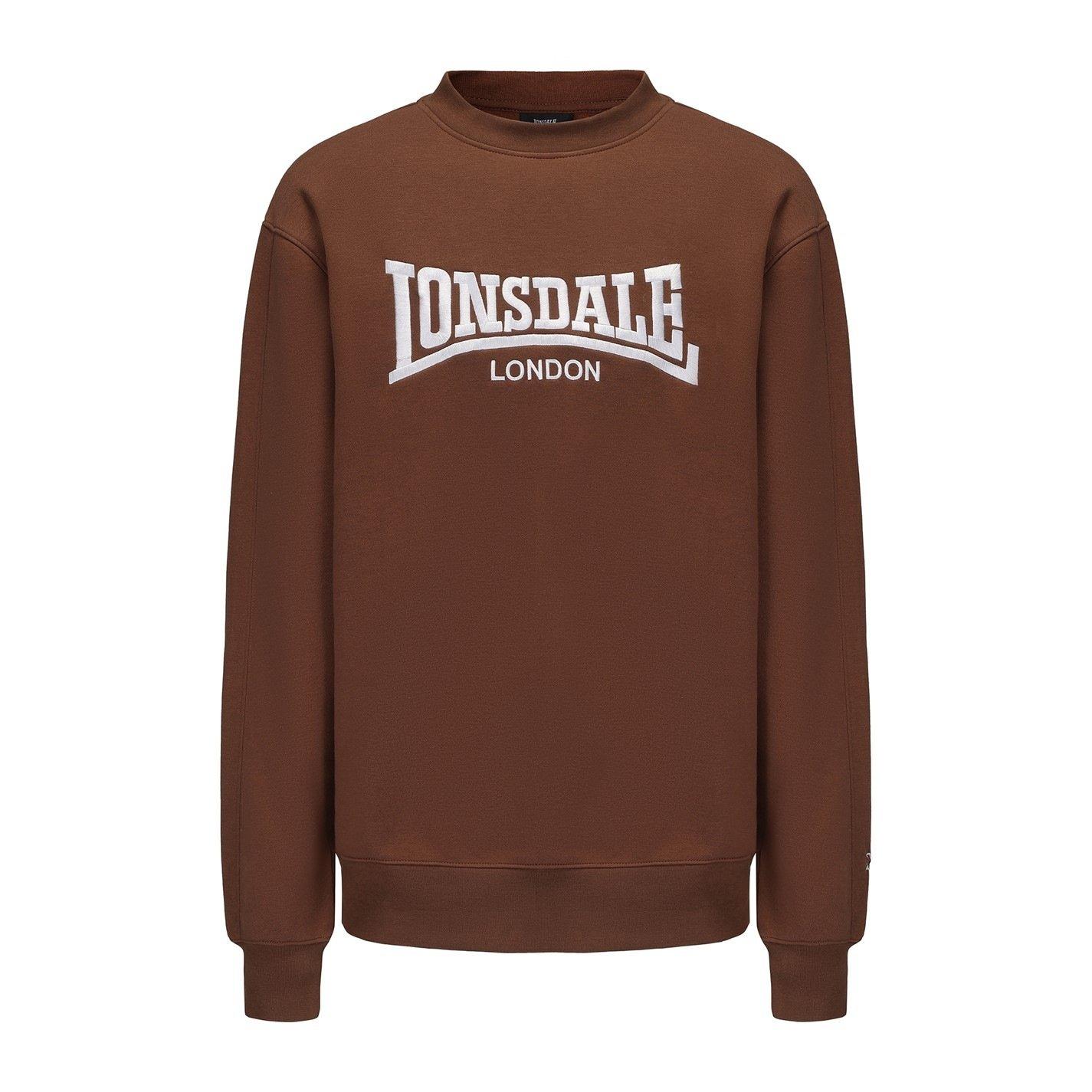 Brown - Lonsdale - Men's Crew Sweatshirt - 1