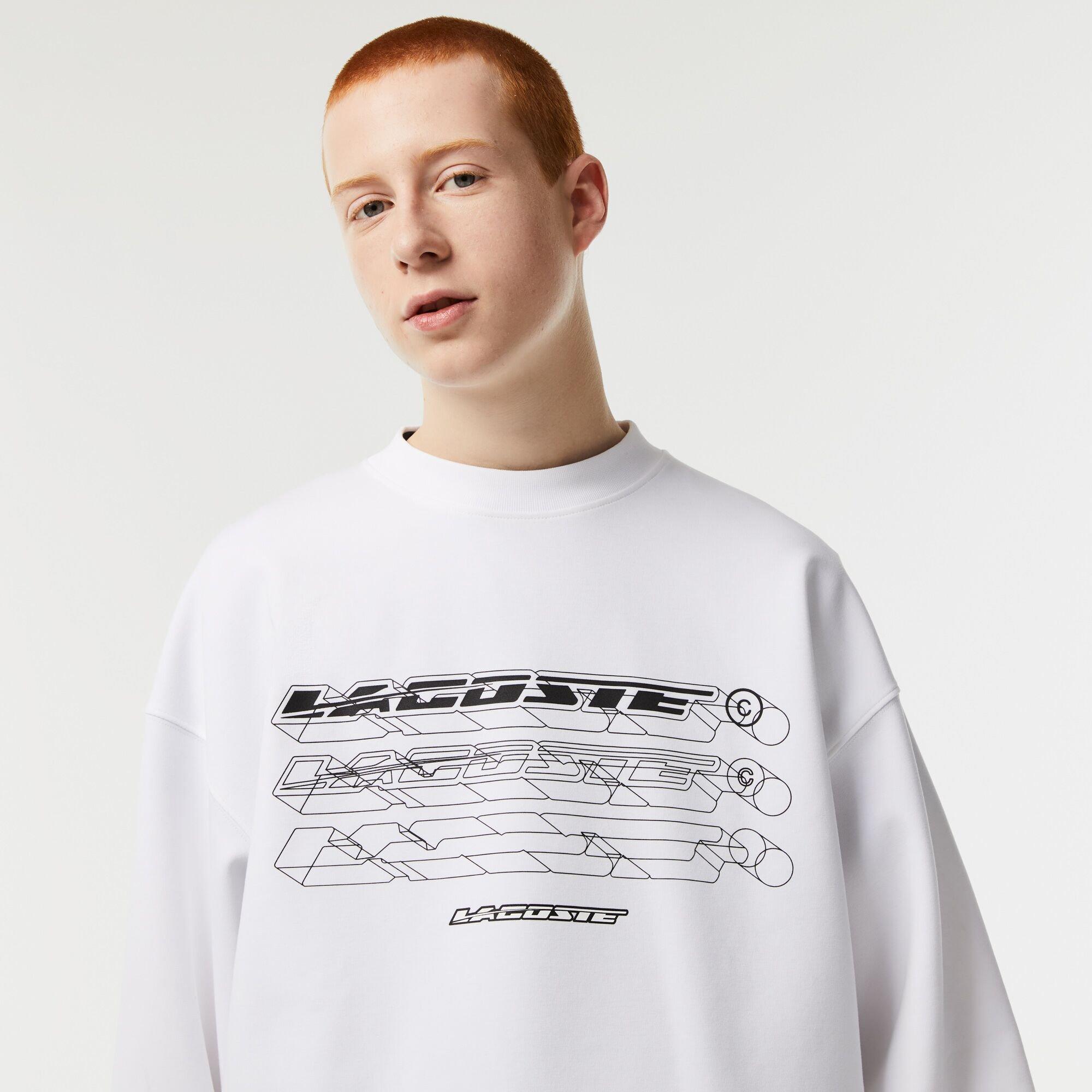 White - Lacoste - Lacoste Racing Crew Sweater Mens - 2