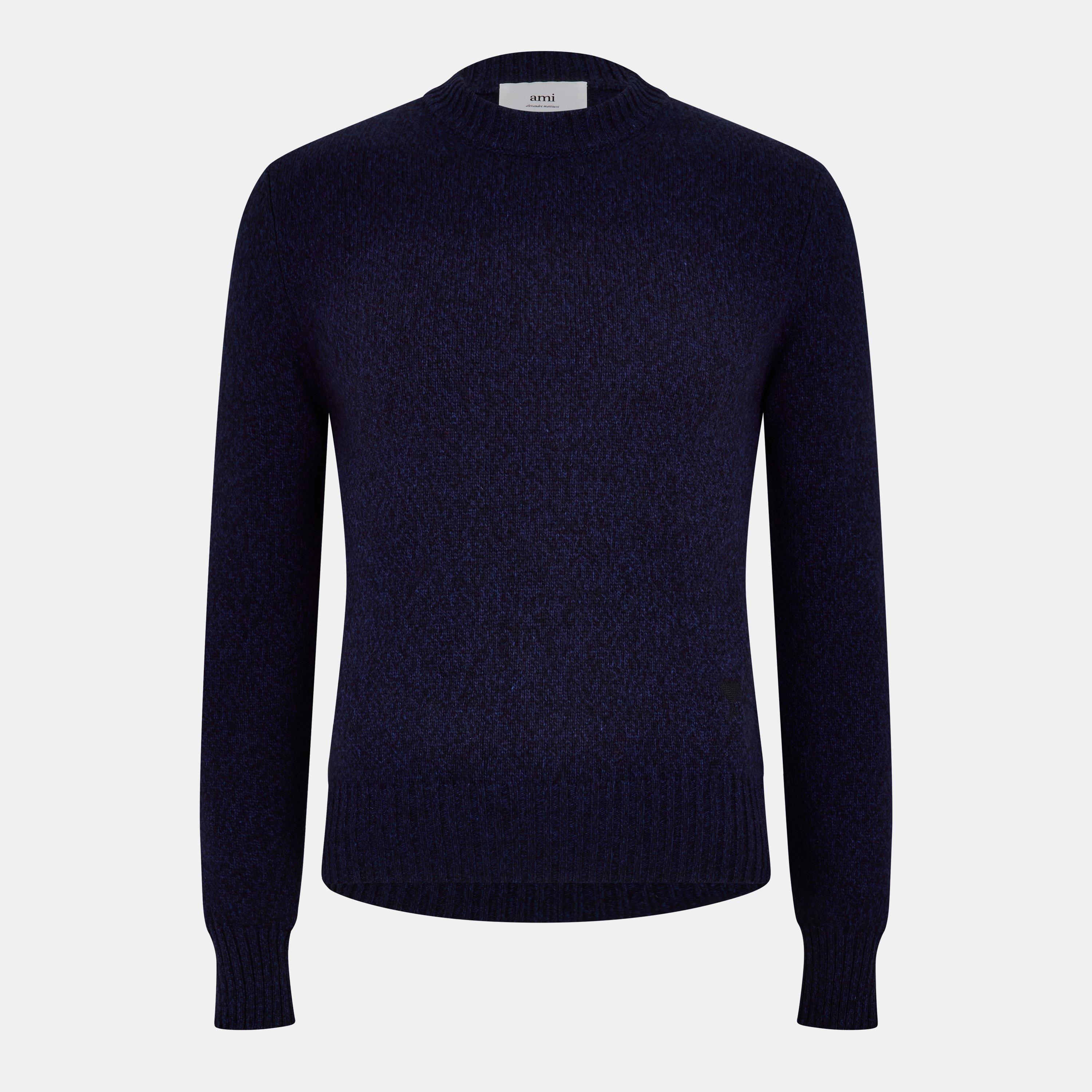Night Blue - AMI Paris - Men's Coeur Crew Sweatshirt - 1