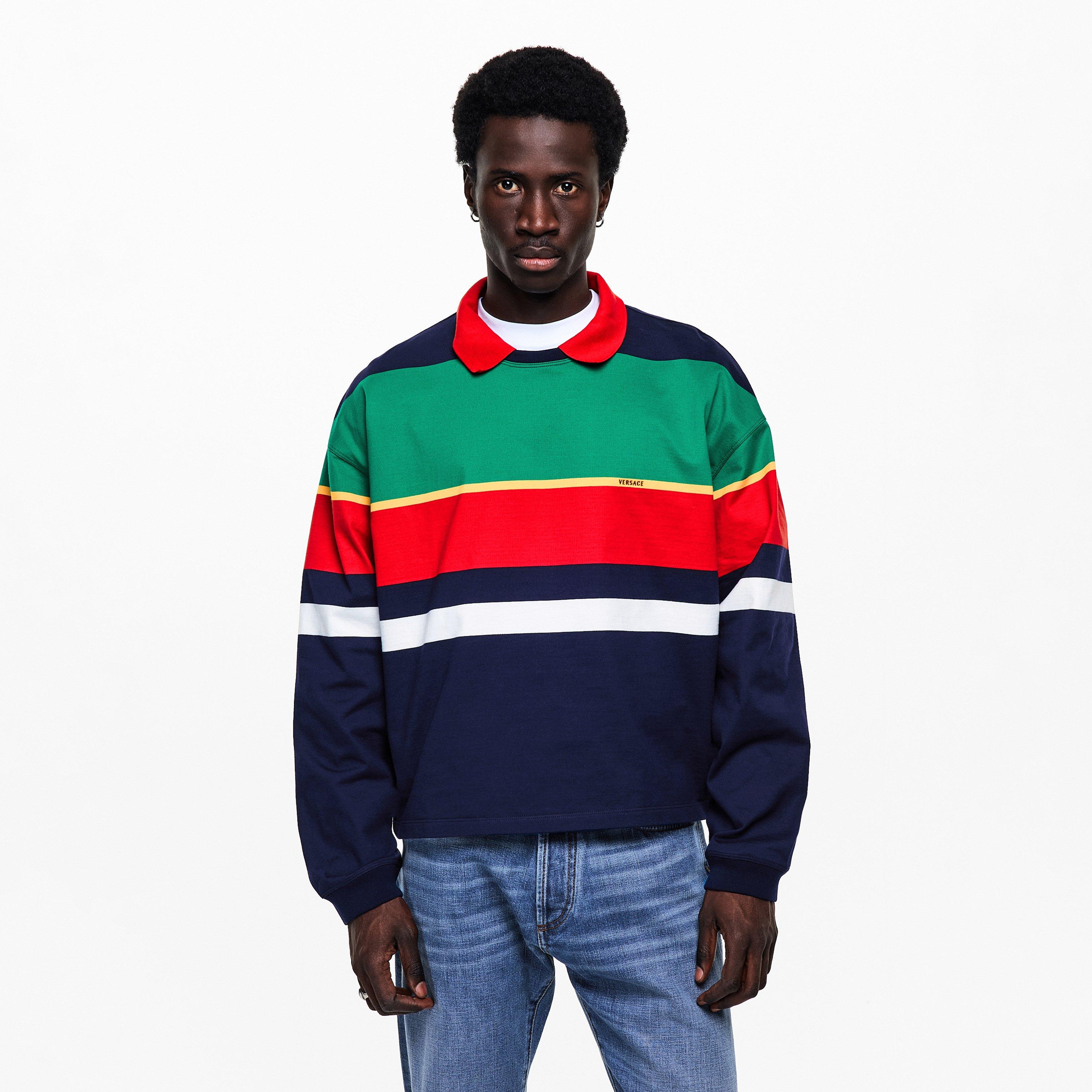 Multi - Versace - Men's Crew Sweatshirt - 3