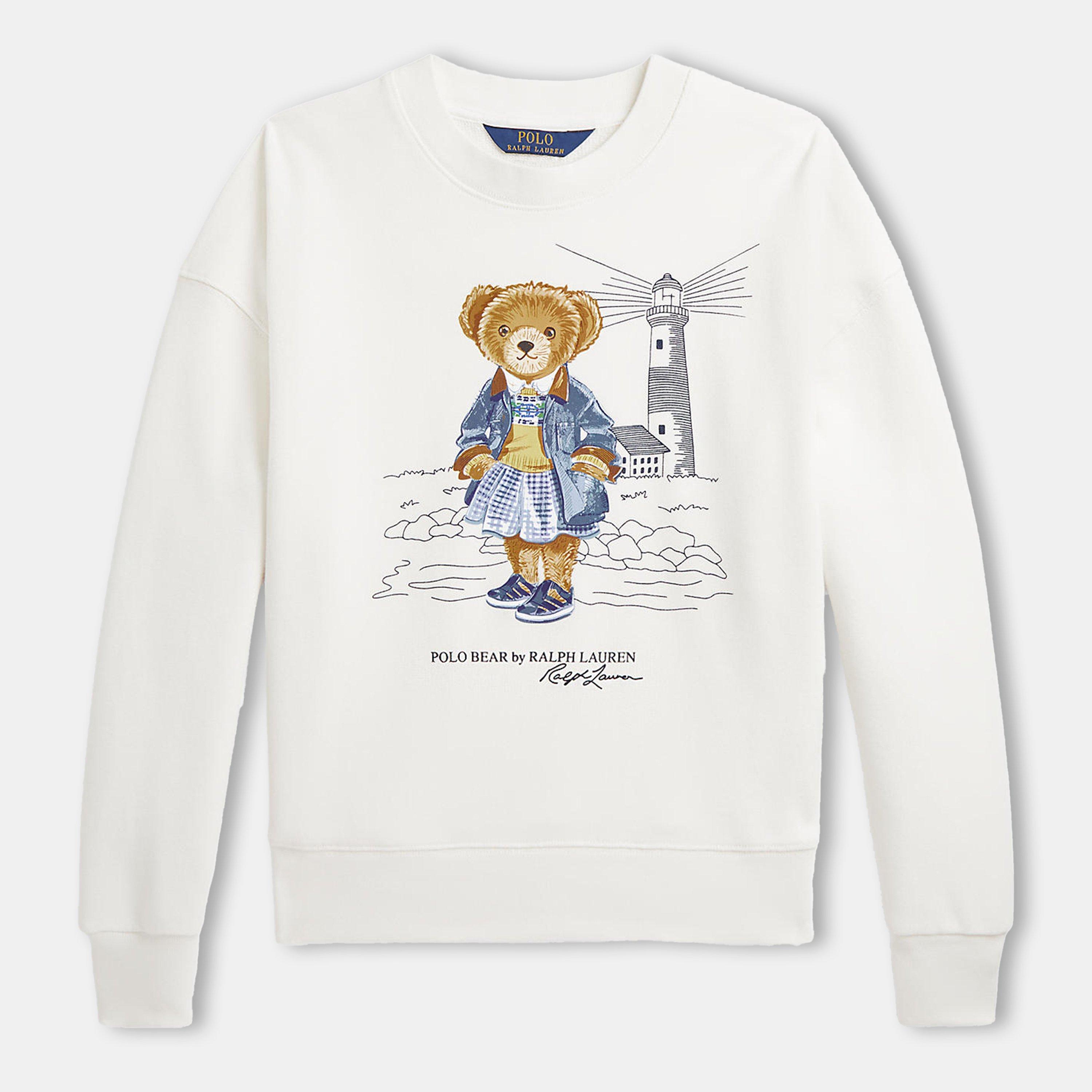 Nevis - Polo Ralph Lauren - Lighthouse Scene Bear Sweatshirt  Junior - 1