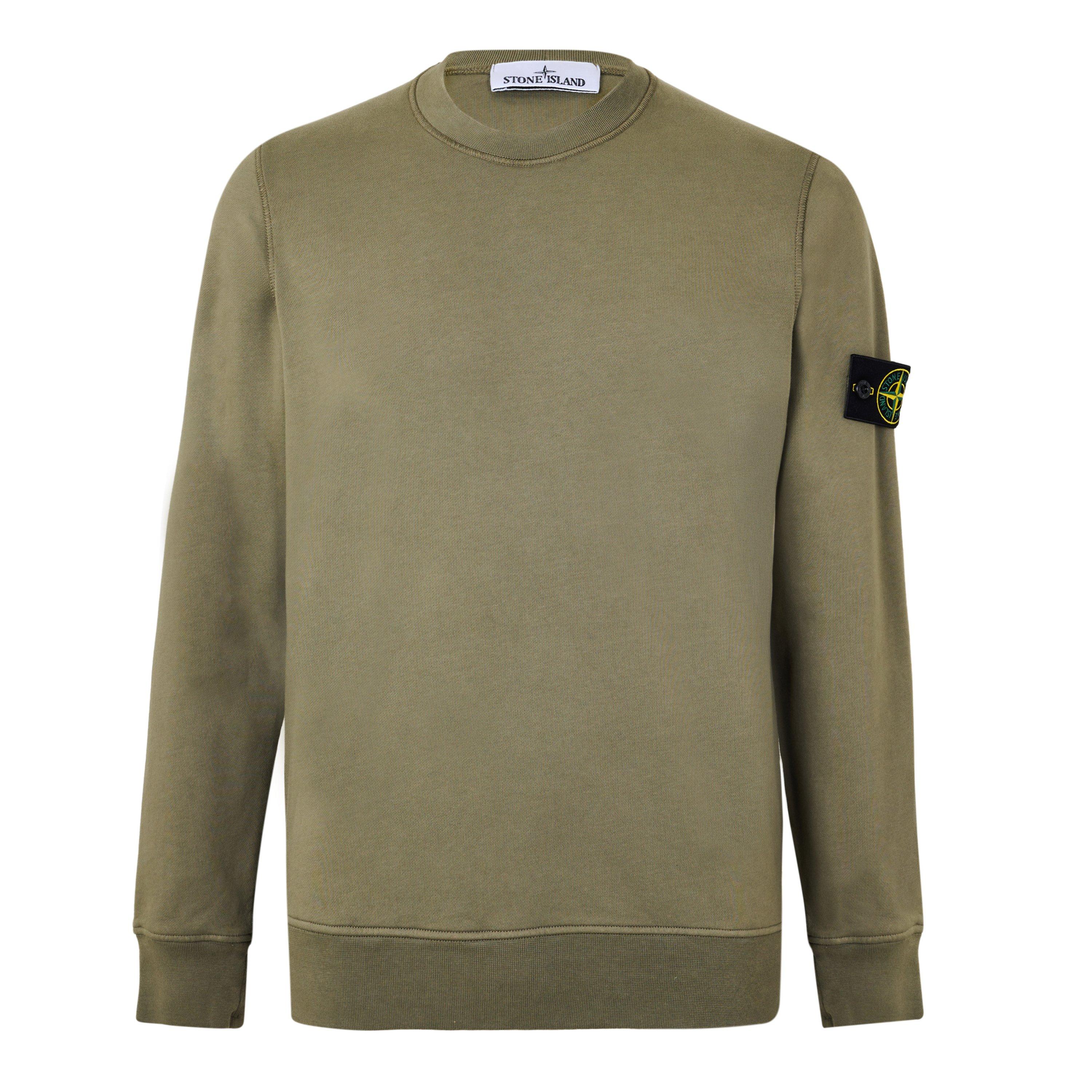 Stone Island Stone HW Fleece Swt Sn64 - Mil Green V005G - L