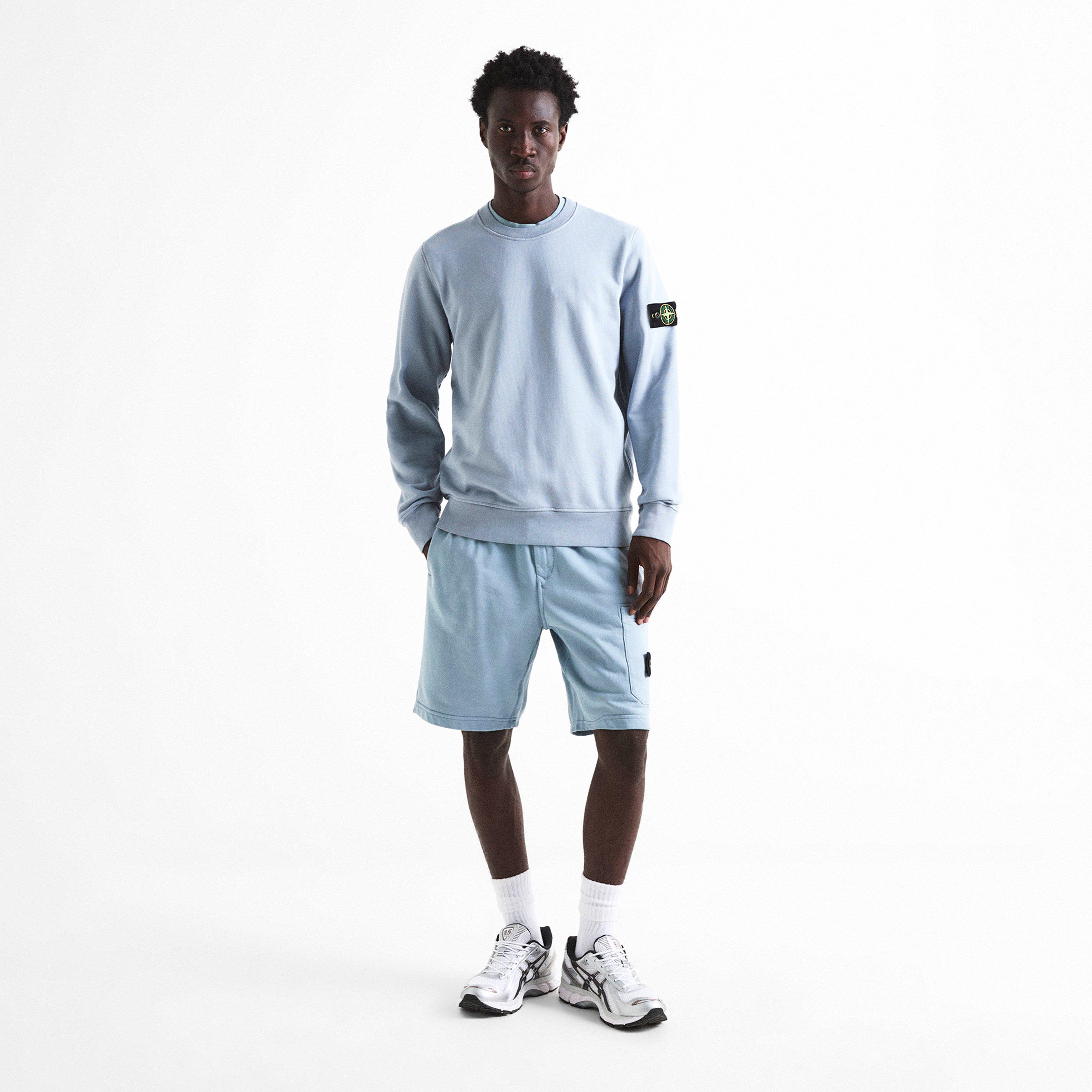 Ash Grey V0049 - Stone Island - SI CLASSIC BADGE CREW - 6