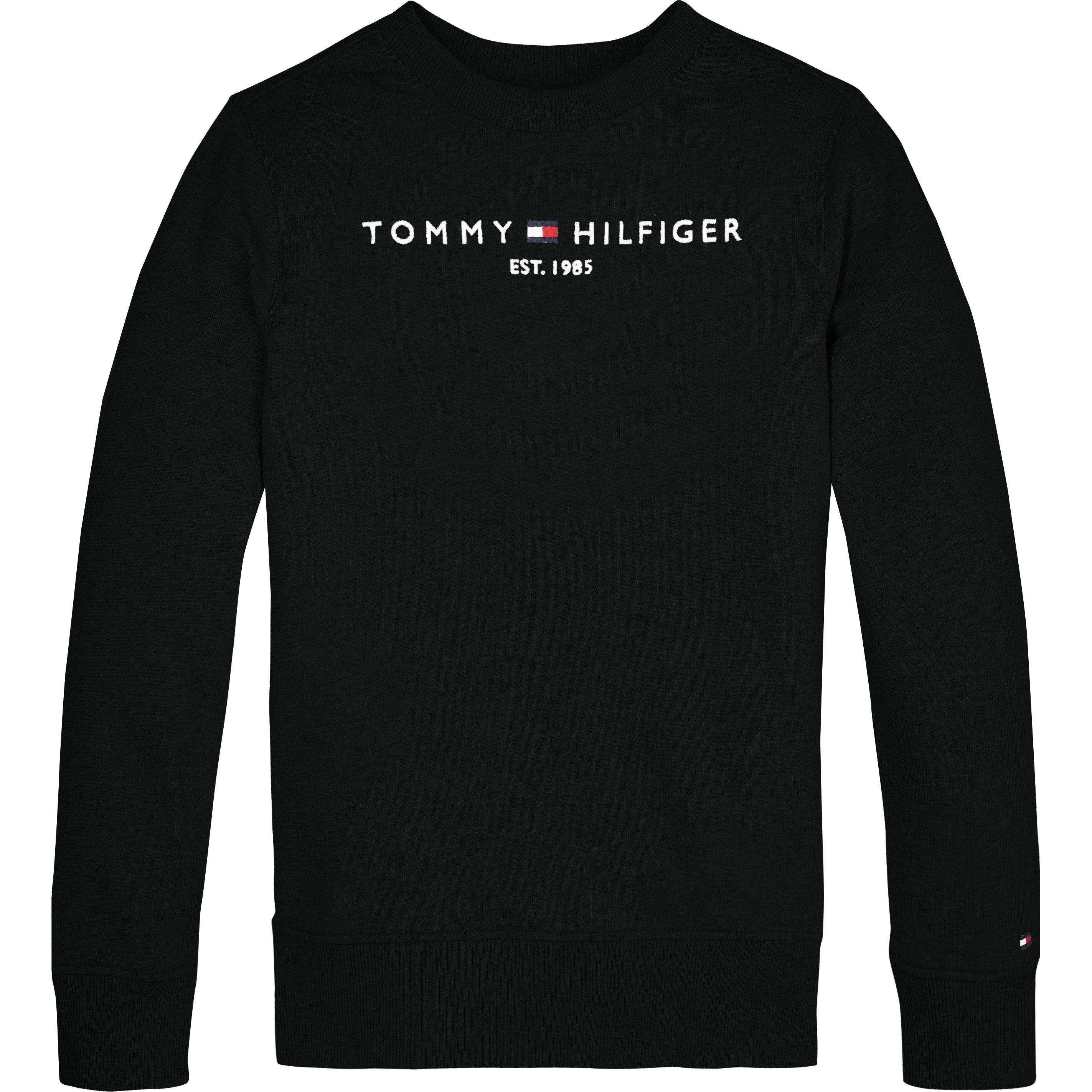 Tommy Hilfiger Kids Essential Crew Sweatshirt - Black Bds - 16Y