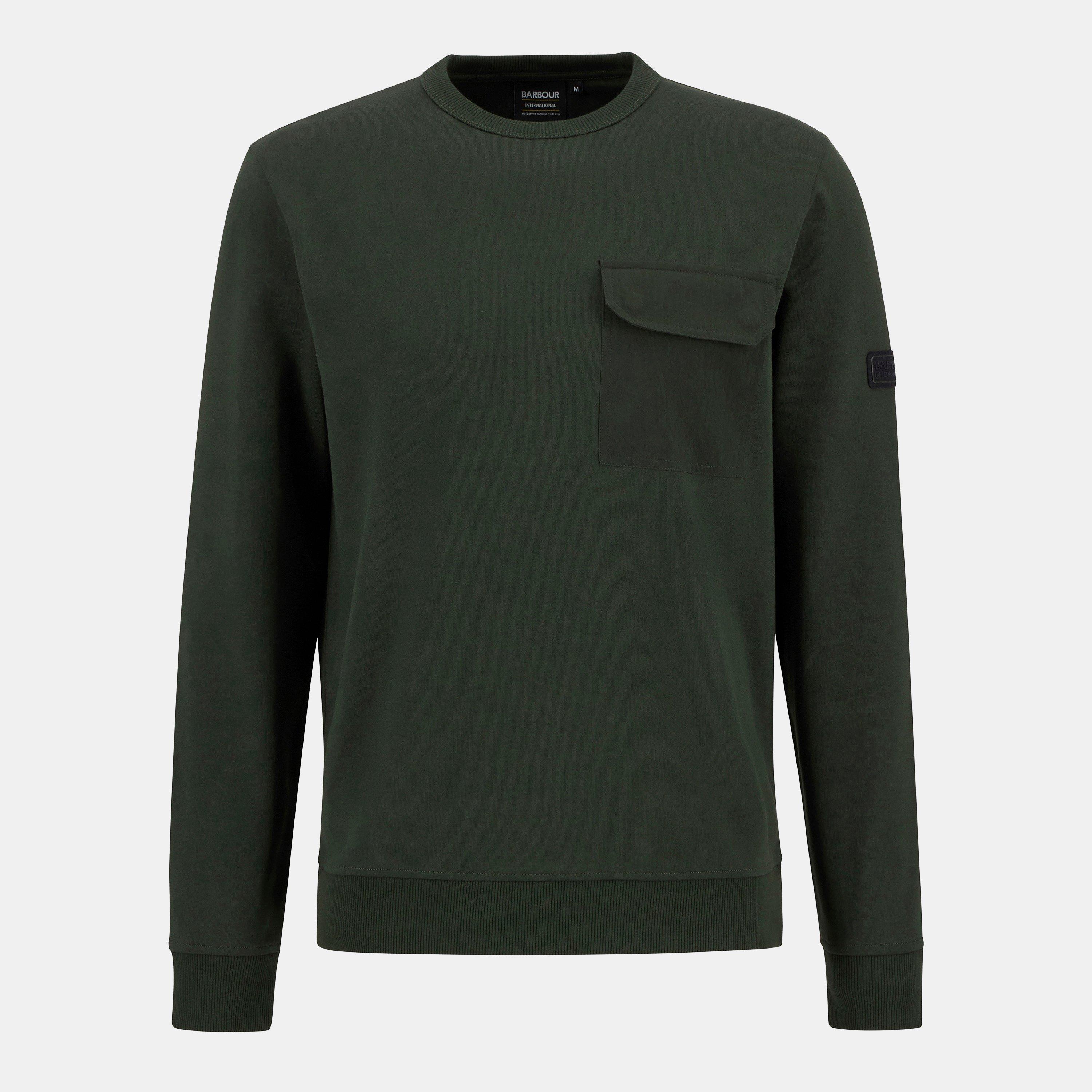 Barbour International Ilford Crew Sweater - Sage - S