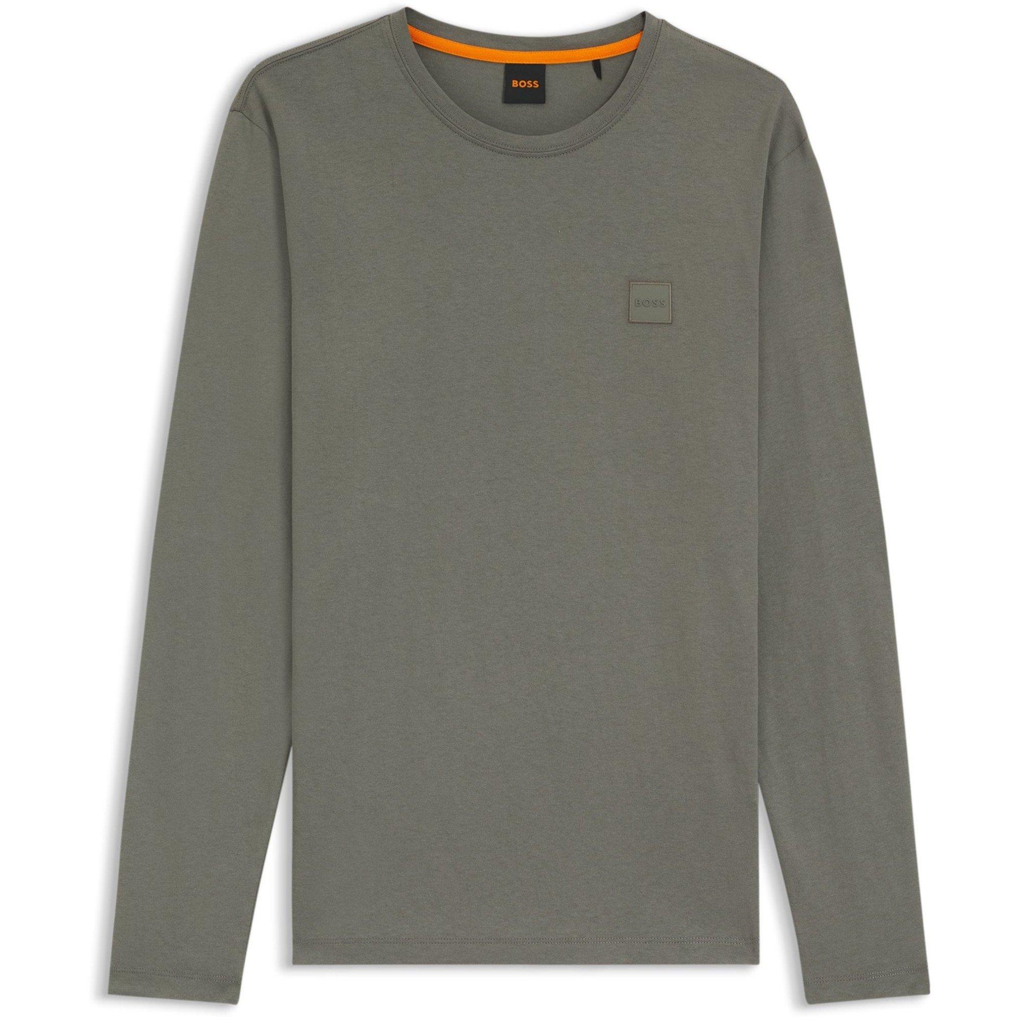 Boss Mens BOSS ORANGE Tacks Long Sleeve Top - Open Grey - Large