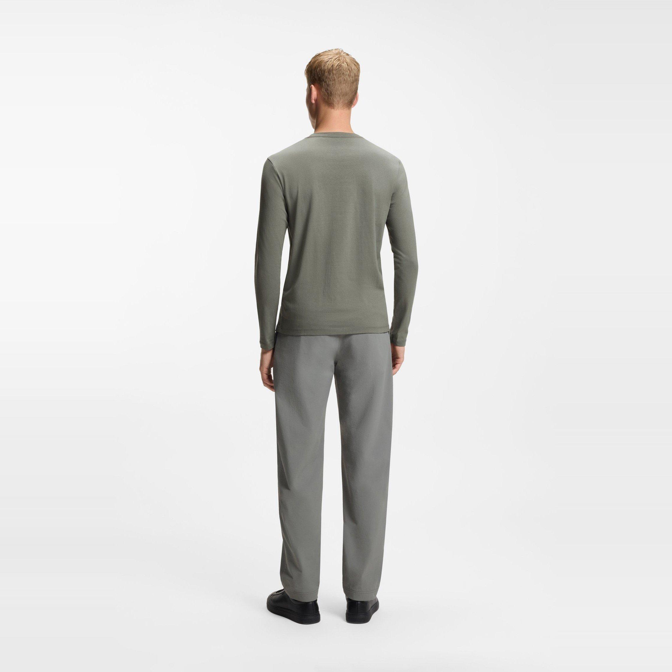 Open Grey - Boss - Mens BOSS ORANGE Tacks Long Sleeve Top - 3