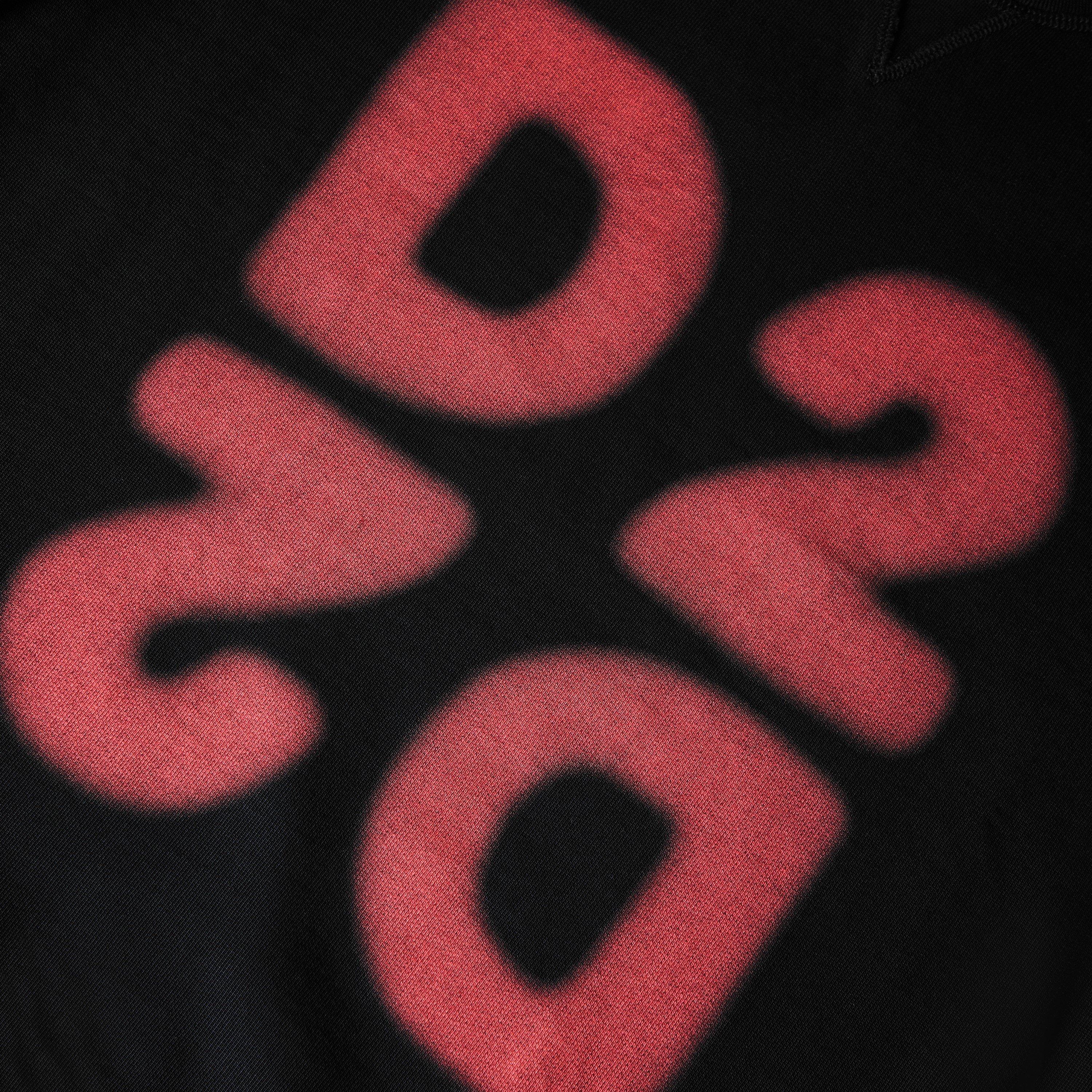 Black/Red - DSquared2 - DSQ D2 Logo Crew Swt Sn63 - 3