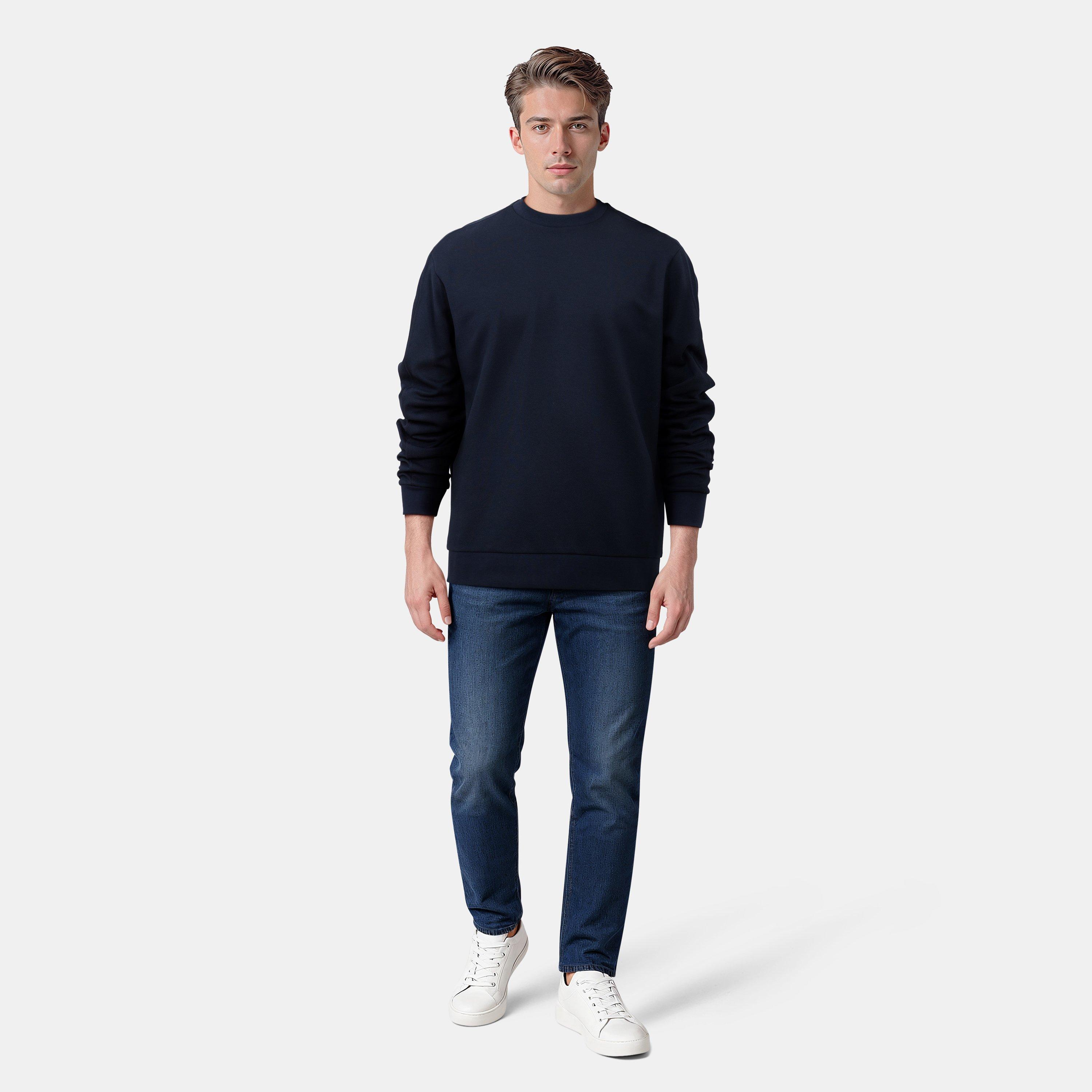 Azul Marinho - Lyle and Scott - Men's Crew Sweatshirt - 6