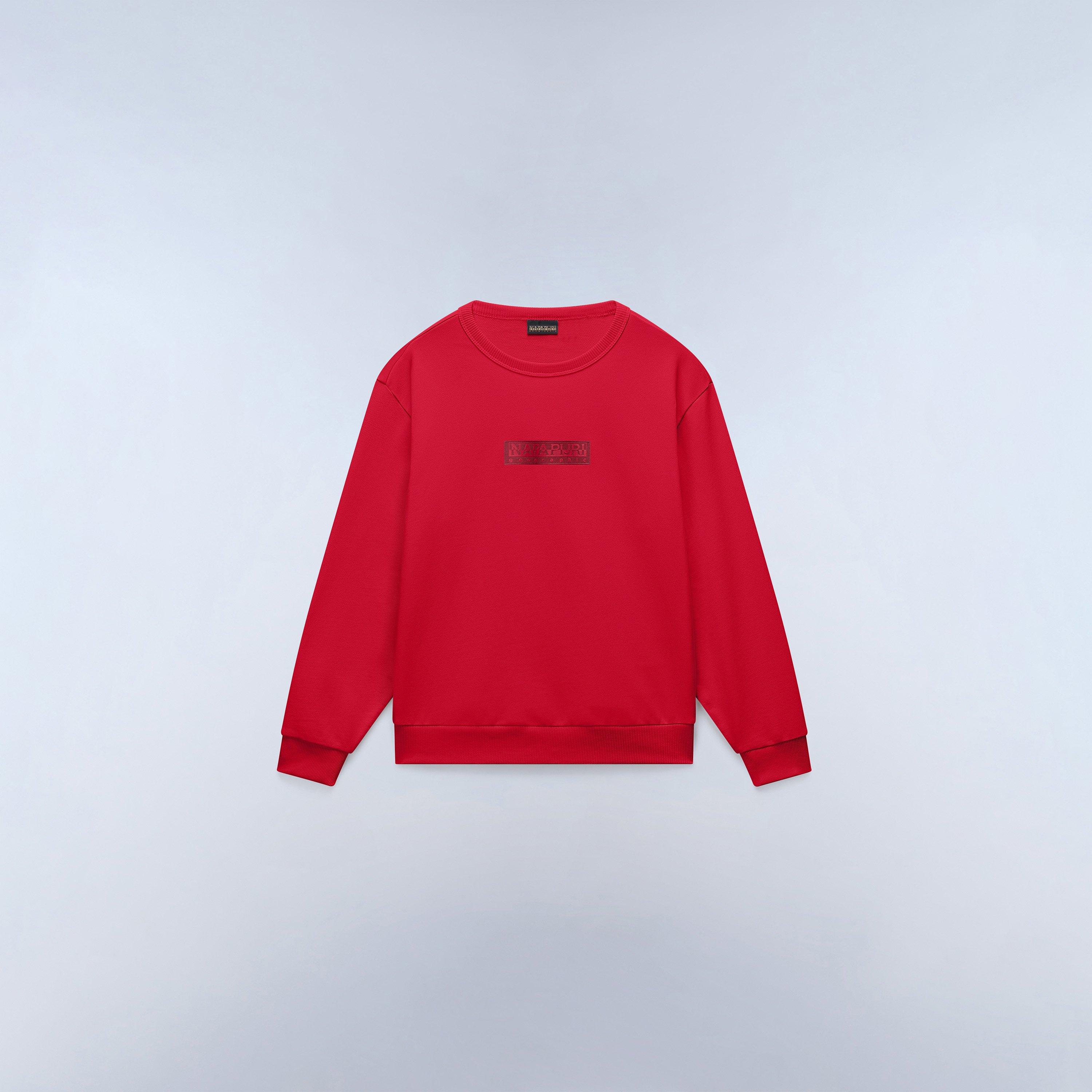 Napapijri Boys Napa Box Logo Crew Juniors - Red Raq - 8Y