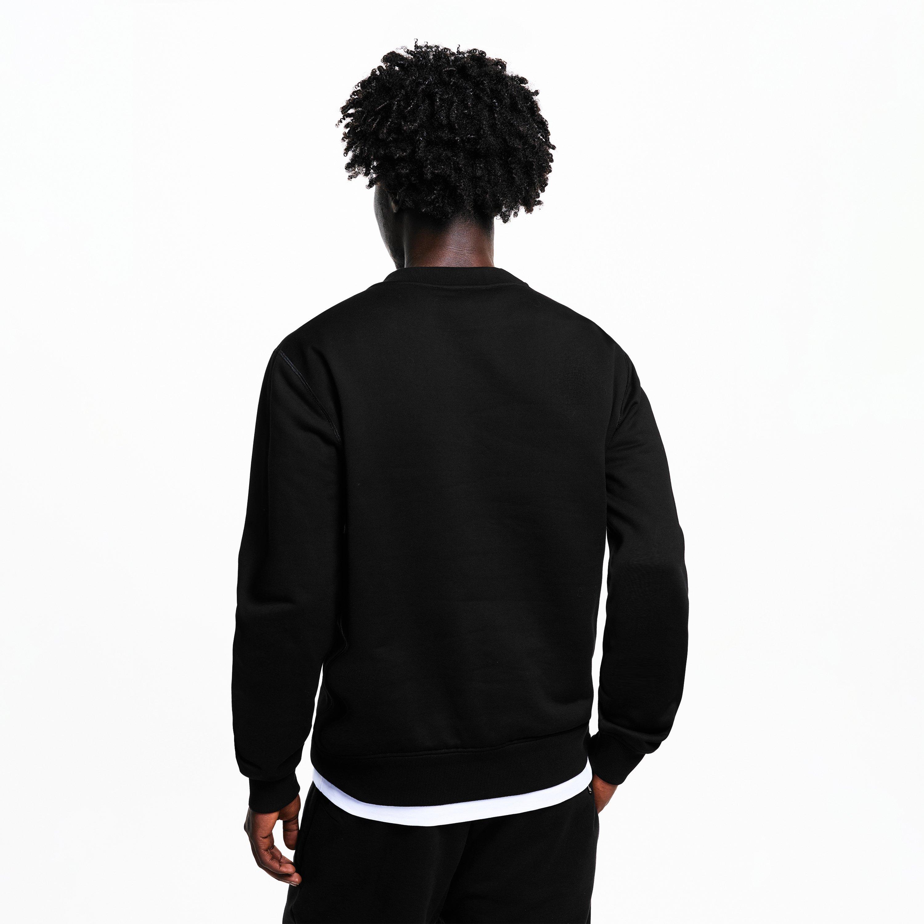 Black - Dolce and Gabbana - Men's Placca Crew Sweatshirt - 4