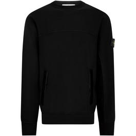 Stone Island Nylon Fleece Crewneck Sweatshirt