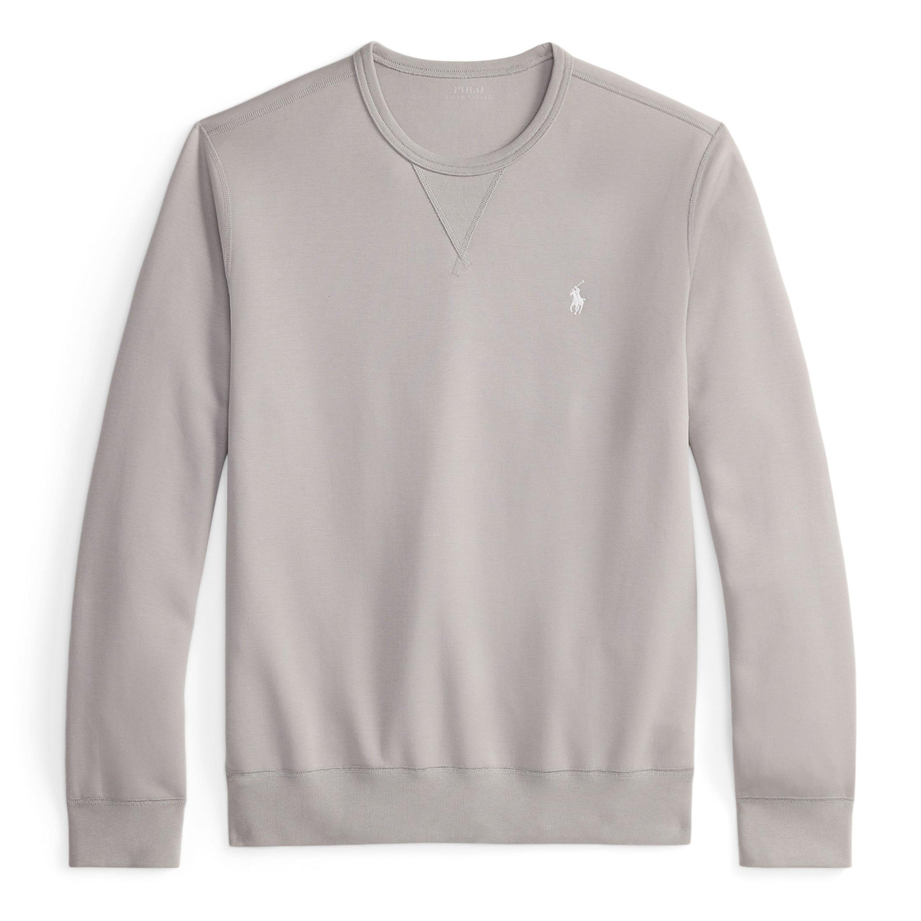 Polo Ralph Lauren Logo Crew Neck Tech Sweatshirt - Soft Grey - Size 2XL