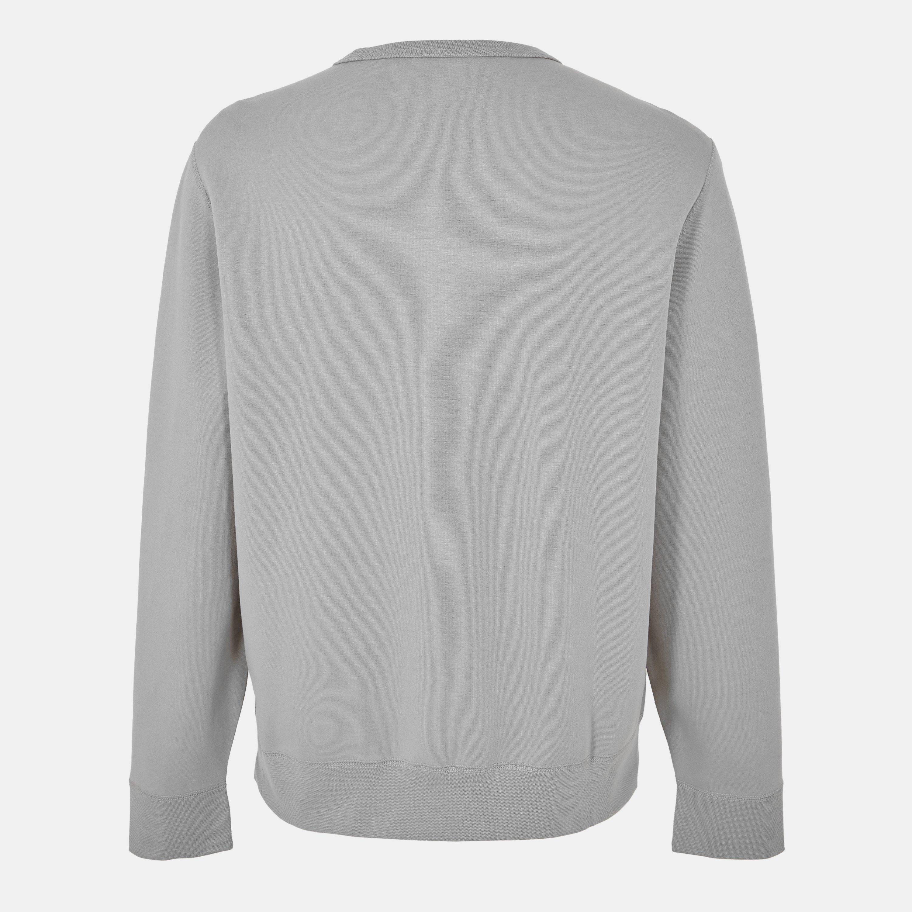 Soft Grey - Polo Ralph Lauren - Logo Crew Neck Tech Sweatshirt - 2