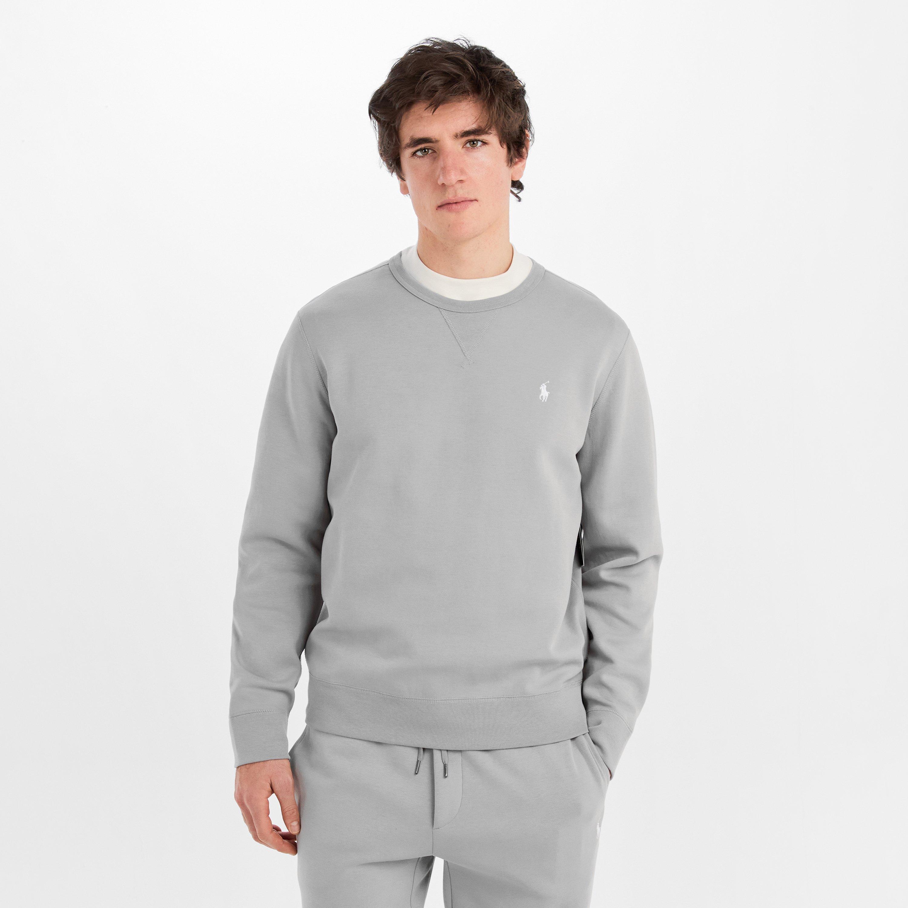 Soft Grey - Polo Ralph Lauren - Logo Crew Neck Tech Sweatshirt - 3