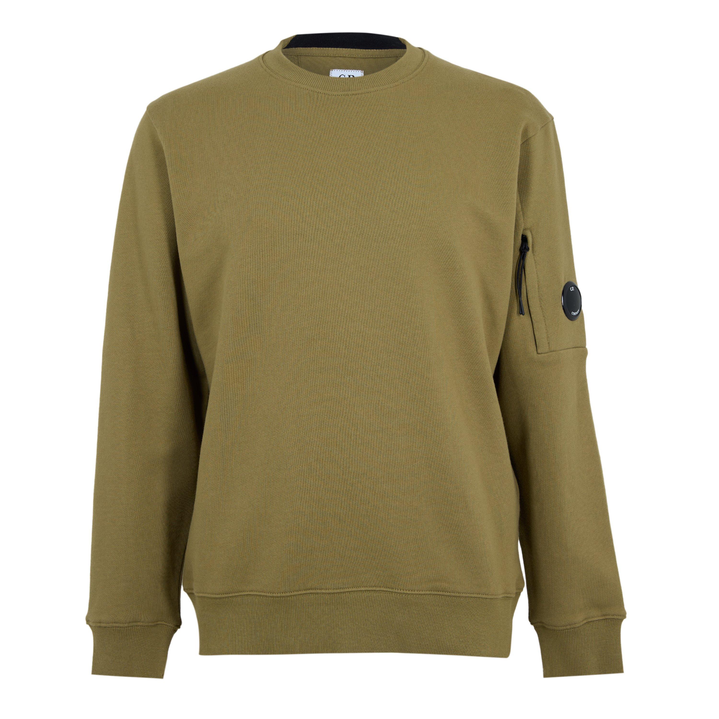 CP Company Men's Lens Crew-Neck Cotton Long Sleeve Sweatshirt