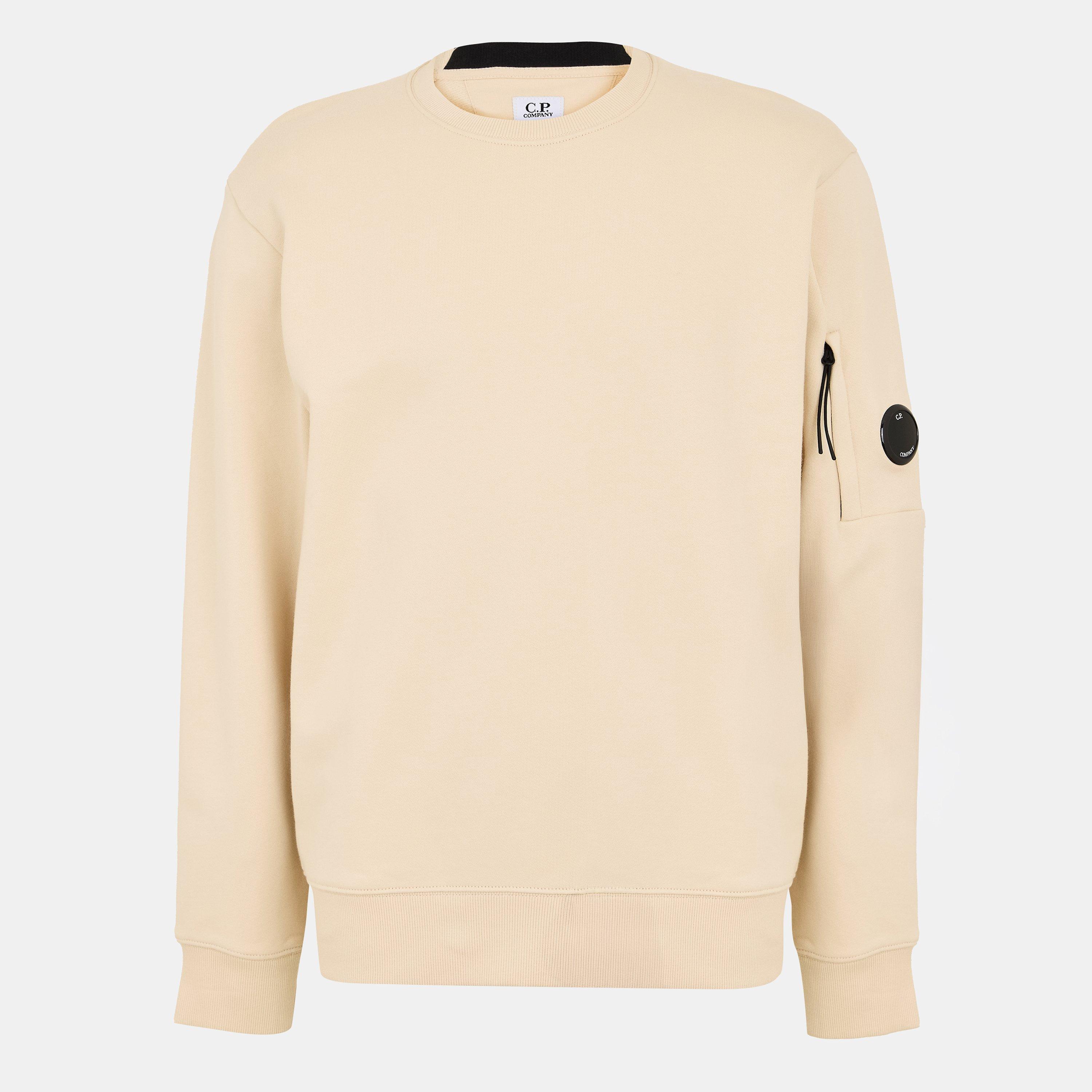 Cp Company Men's Lens Crew-Neck Sweatshirt - Frozen Dew 114 - L (50)