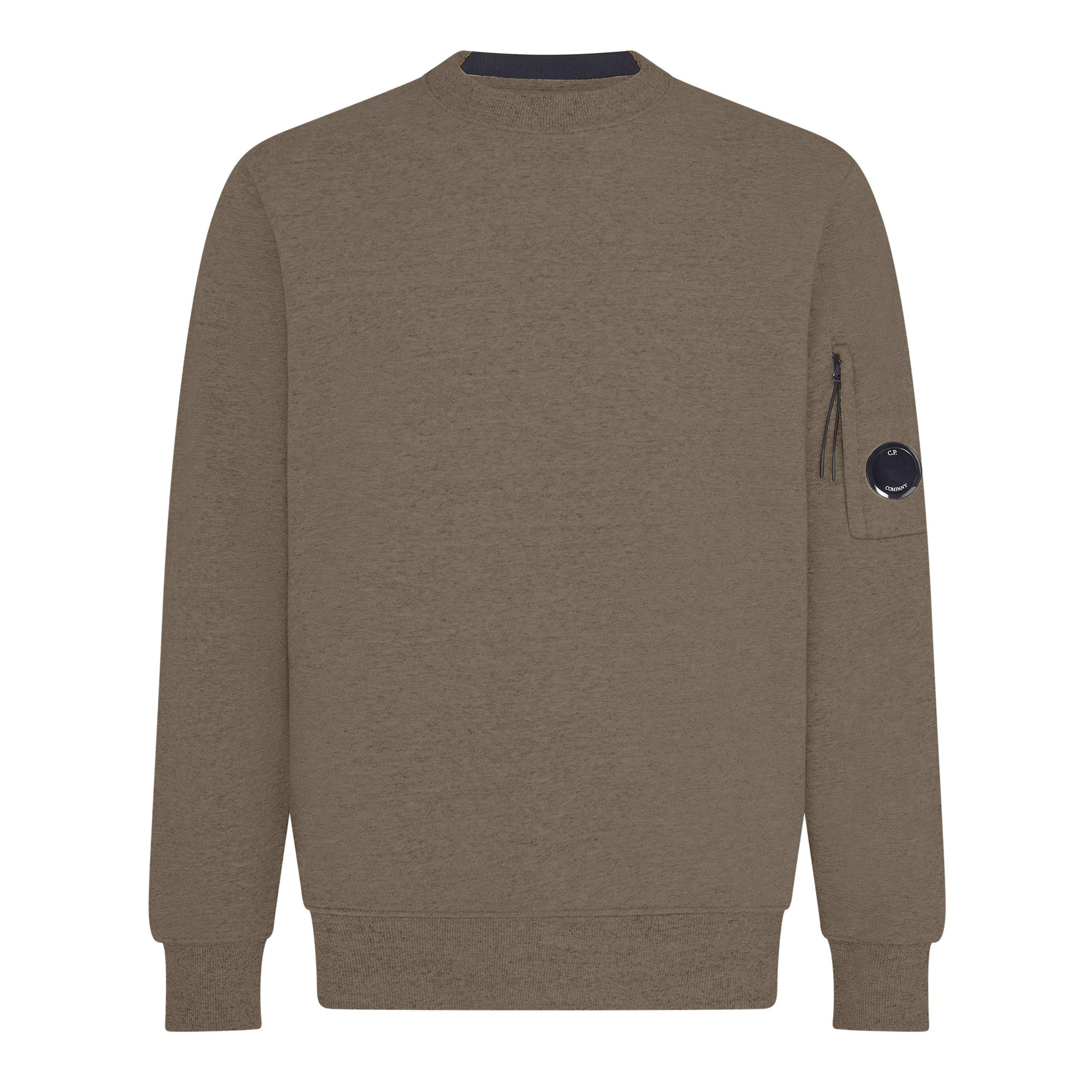 Cp Company Men's Lens Crew-Neck Sweatshirt - Walnut 359 - XS (44)