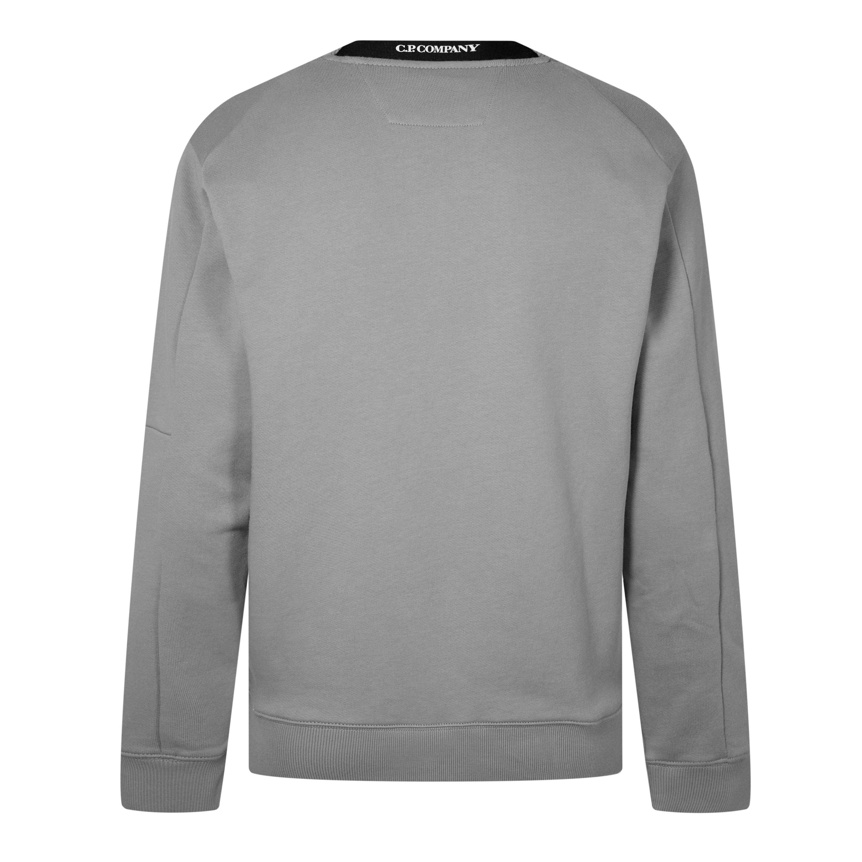 Shadow Grey 937 - CP Company - Men's Lens Crew-neck Sweatshirt - 8