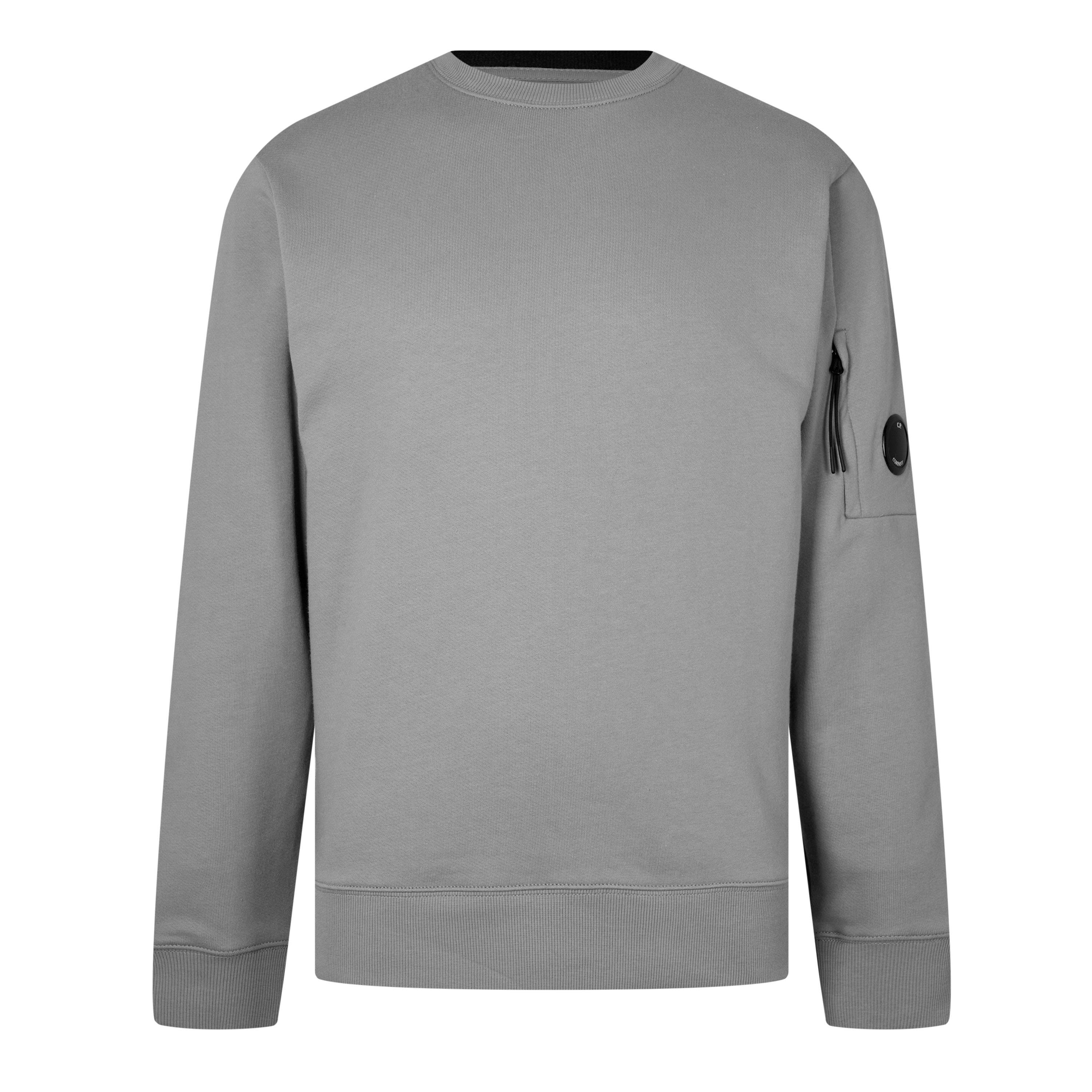 Shadow Grey 937 - CP Company - Men's Lens Crew-neck Sweatshirt - 9