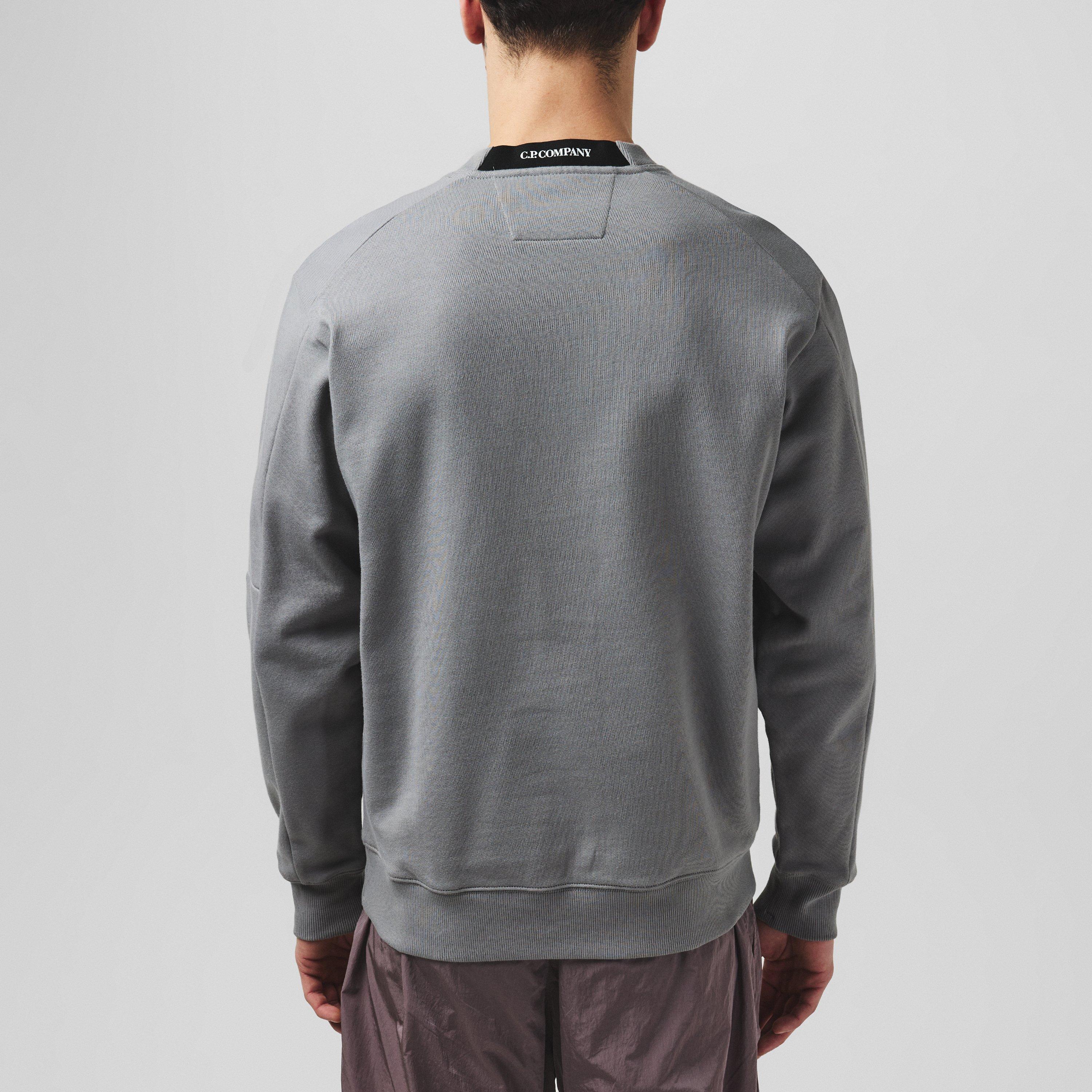 Shadow Grey 937 - CP Company - Men's Lens Crew-neck Sweatshirt - 4