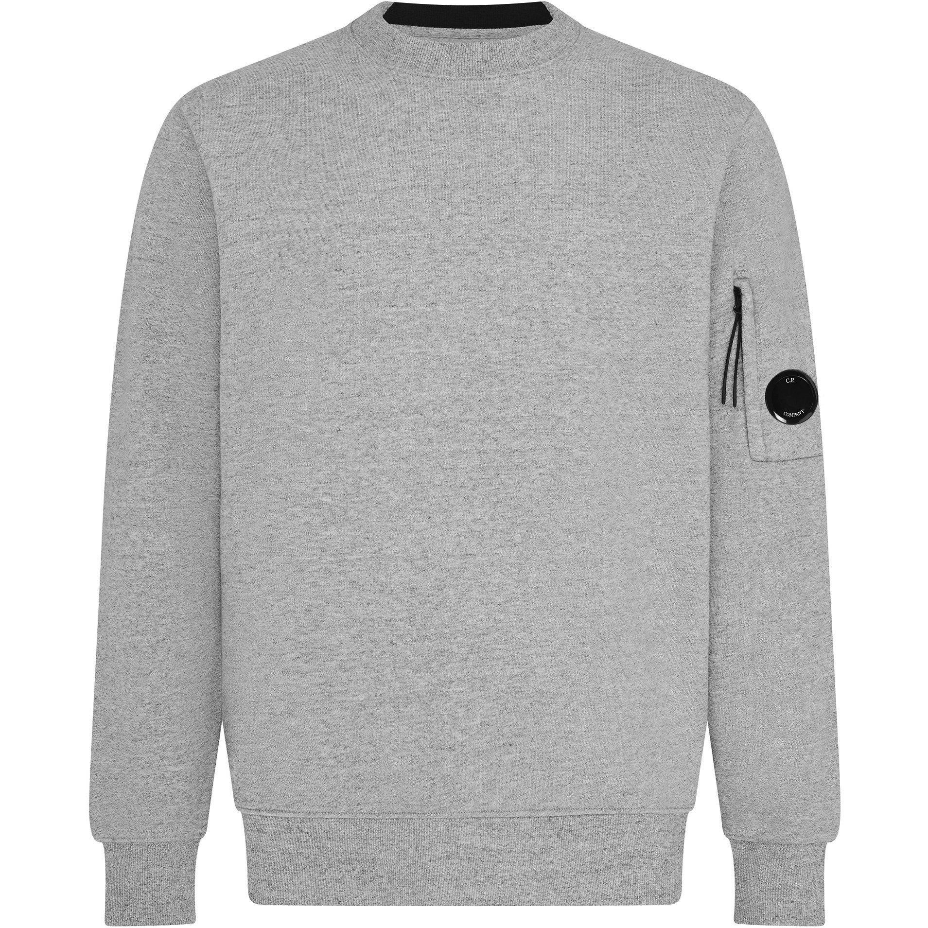 CP Company Men's Lens Crew-neck Sweatshirt - Grey M94 - Size 2XL (54)