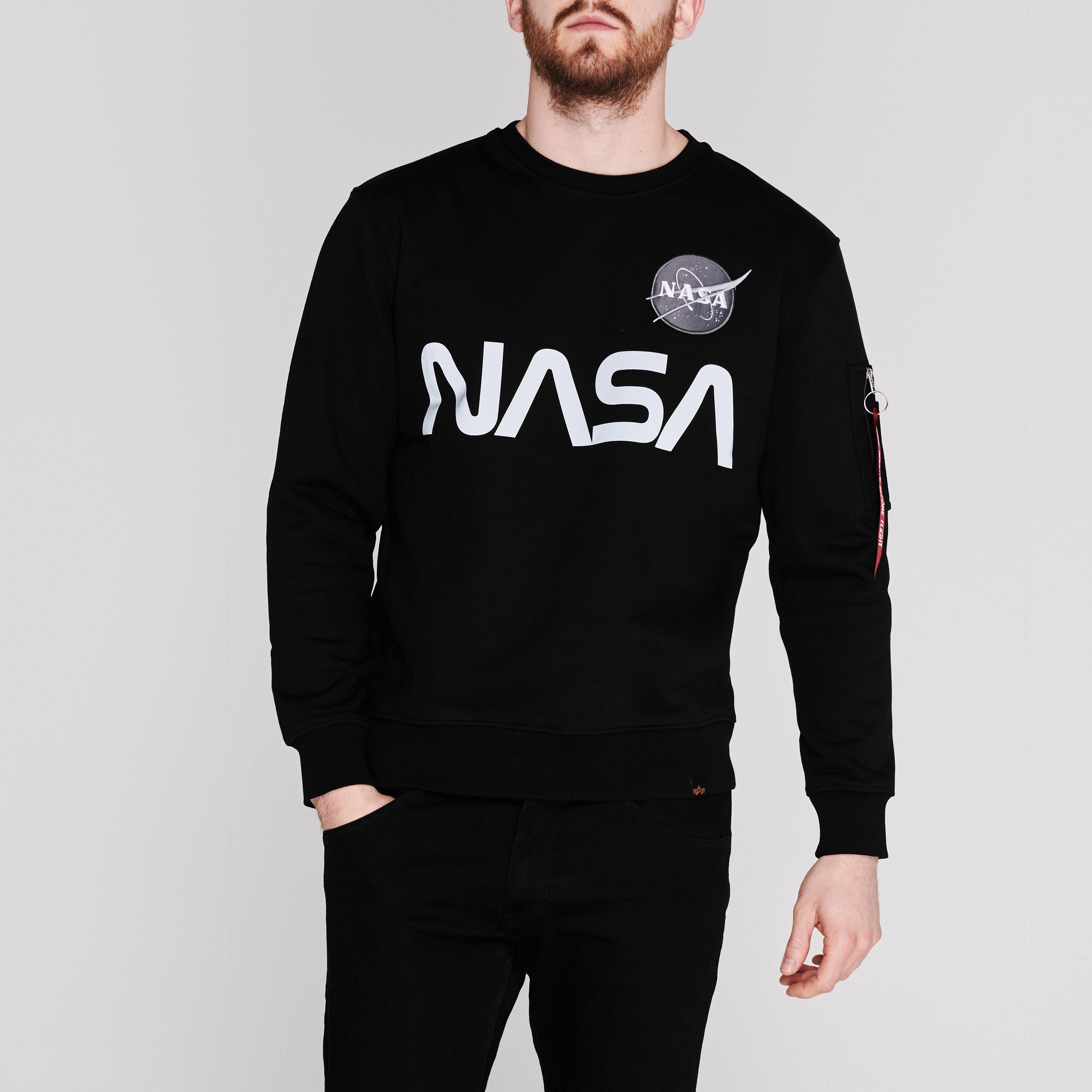 Sort - Alpha Industries - NASA Reflective Crew Sweatshirt - 3