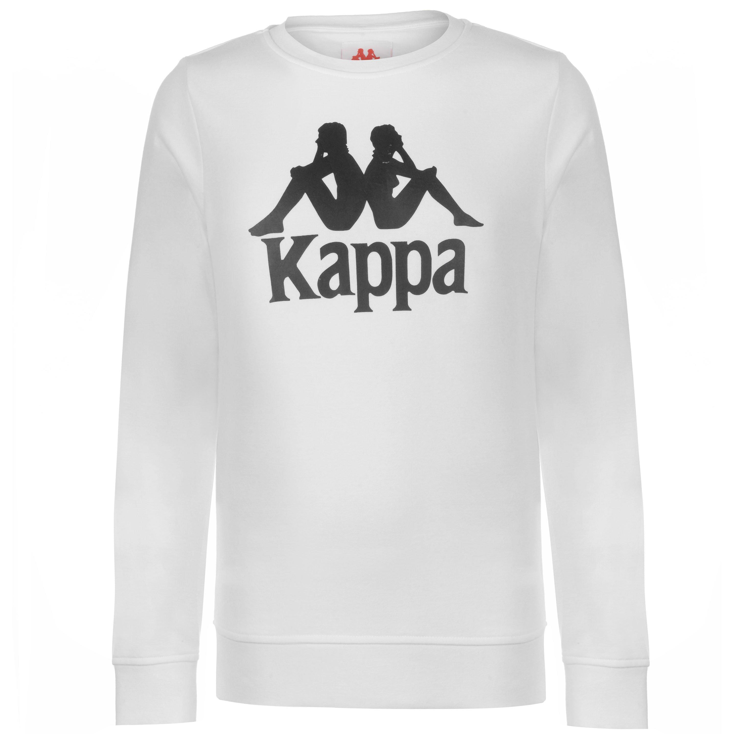 White/Black - Kappa - Authentic Zemin Sweatshirt Mens - 1