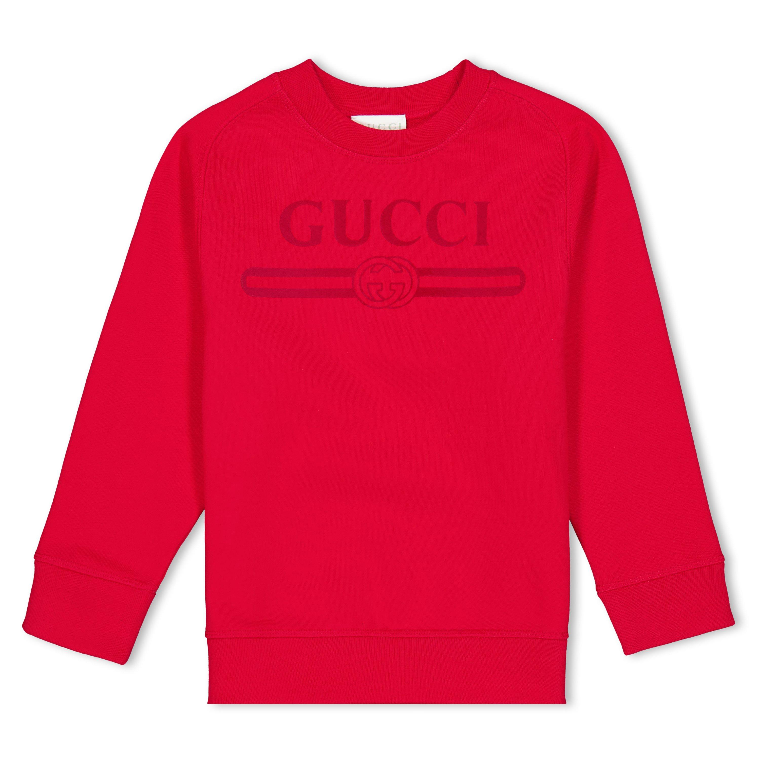 Gucci Kids' Crew Sweatshirt - Red 6195 - Size 6Y