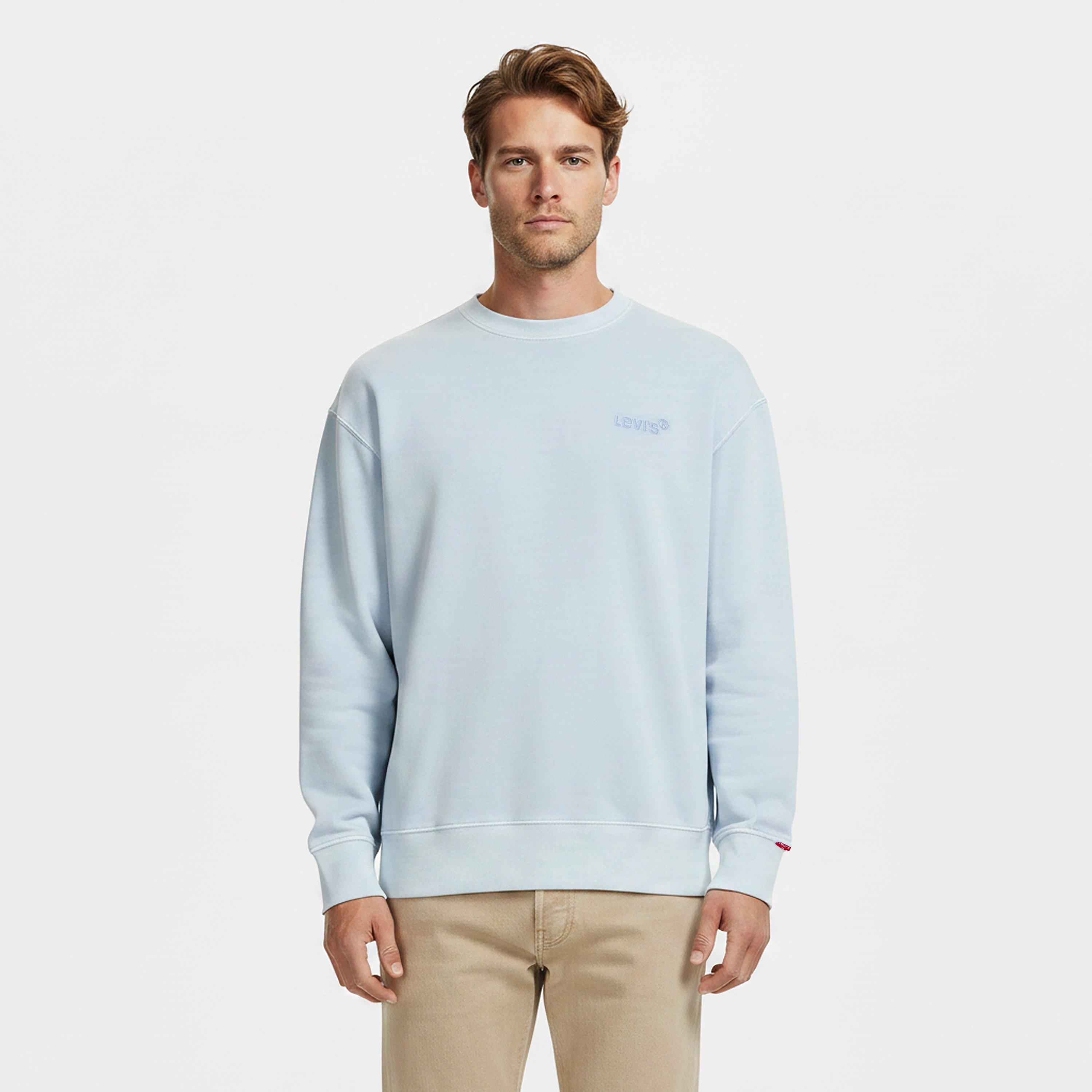 Sky Blue - Levis - Men's Levi's Crew-Neck Medium-Weight Sweatshirt - 3