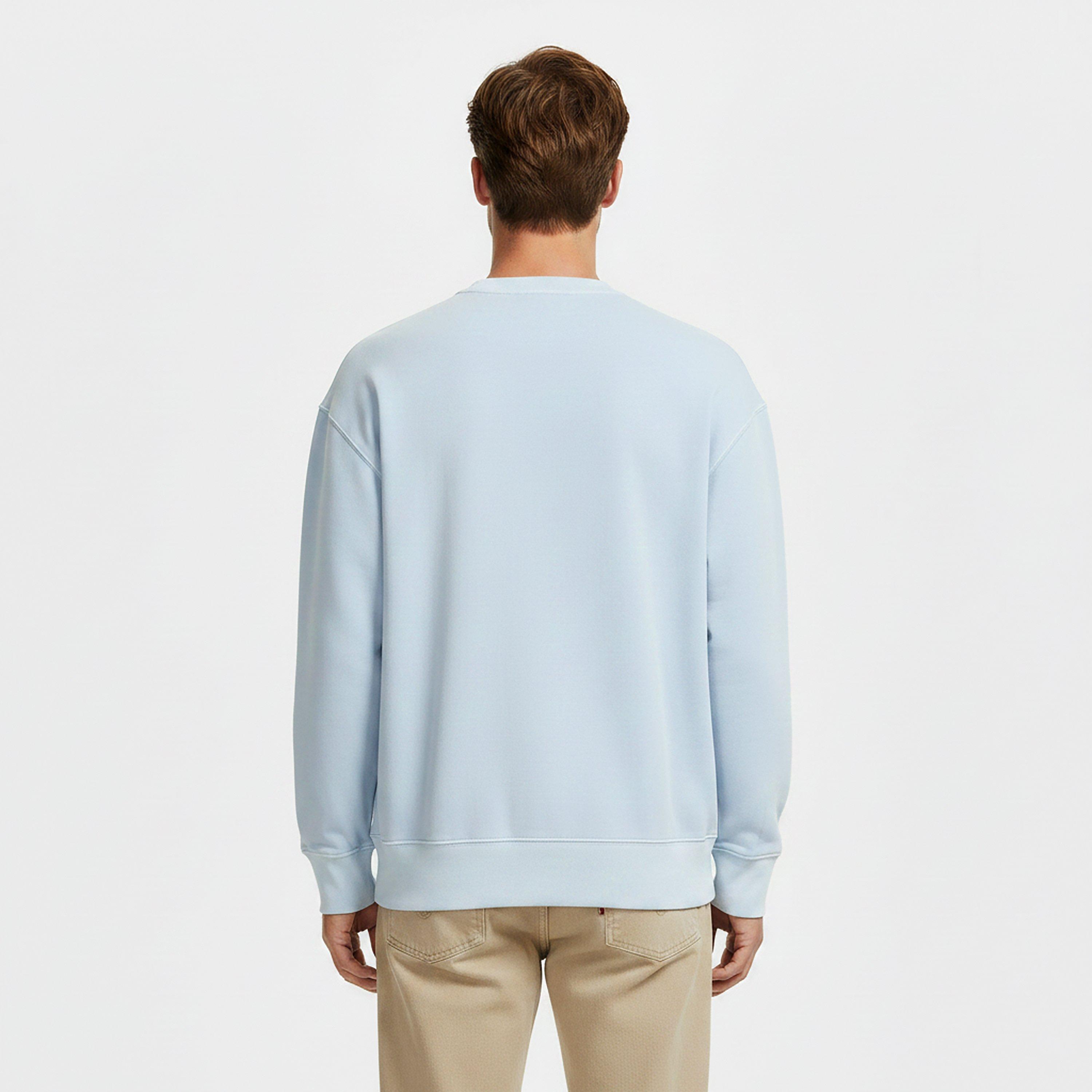 Sky Blue - Levis - Men's Levi's Crew-Neck Medium-Weight Sweatshirt - 4